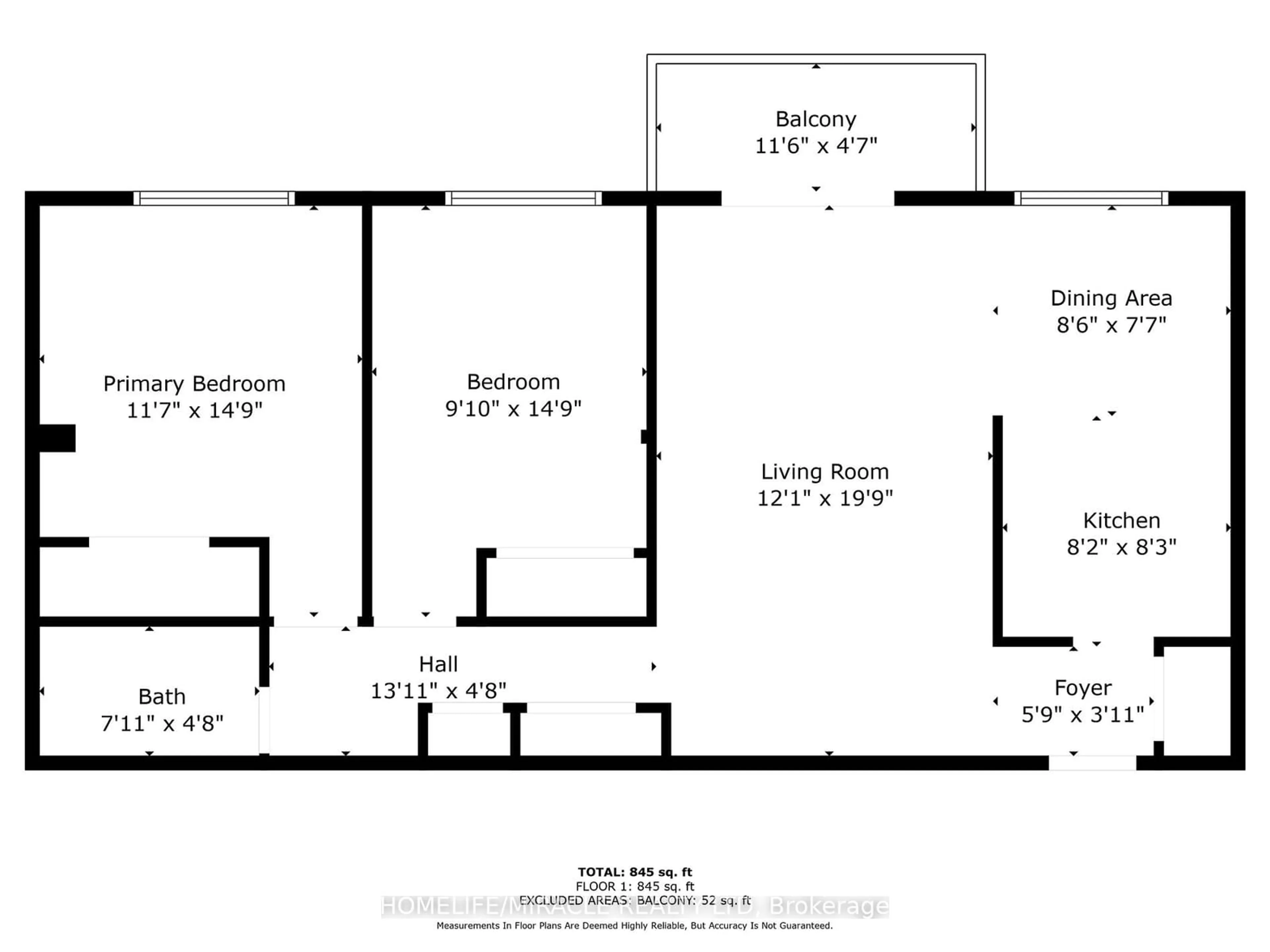 Floor plan for 283 Fairway Rd #206, Kitchener Ontario N2A 2P1