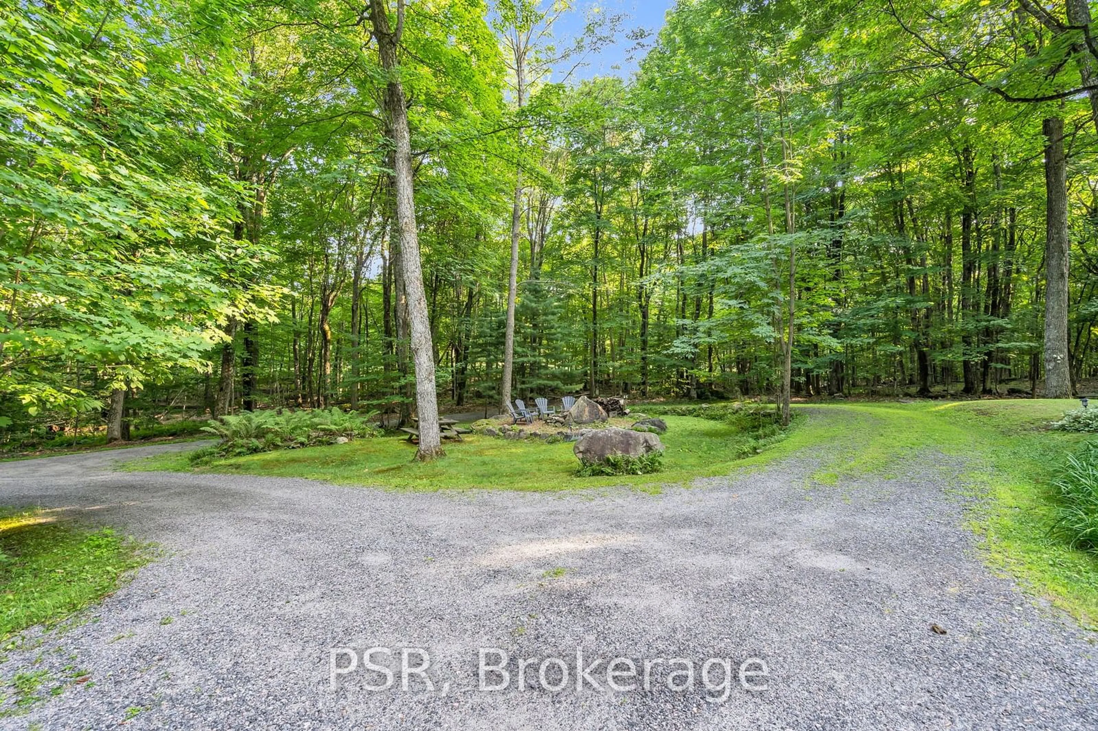 Patio, the fenced backyard for 1047 Sands Rd, Muskoka Lakes Ontario P0B 1J0