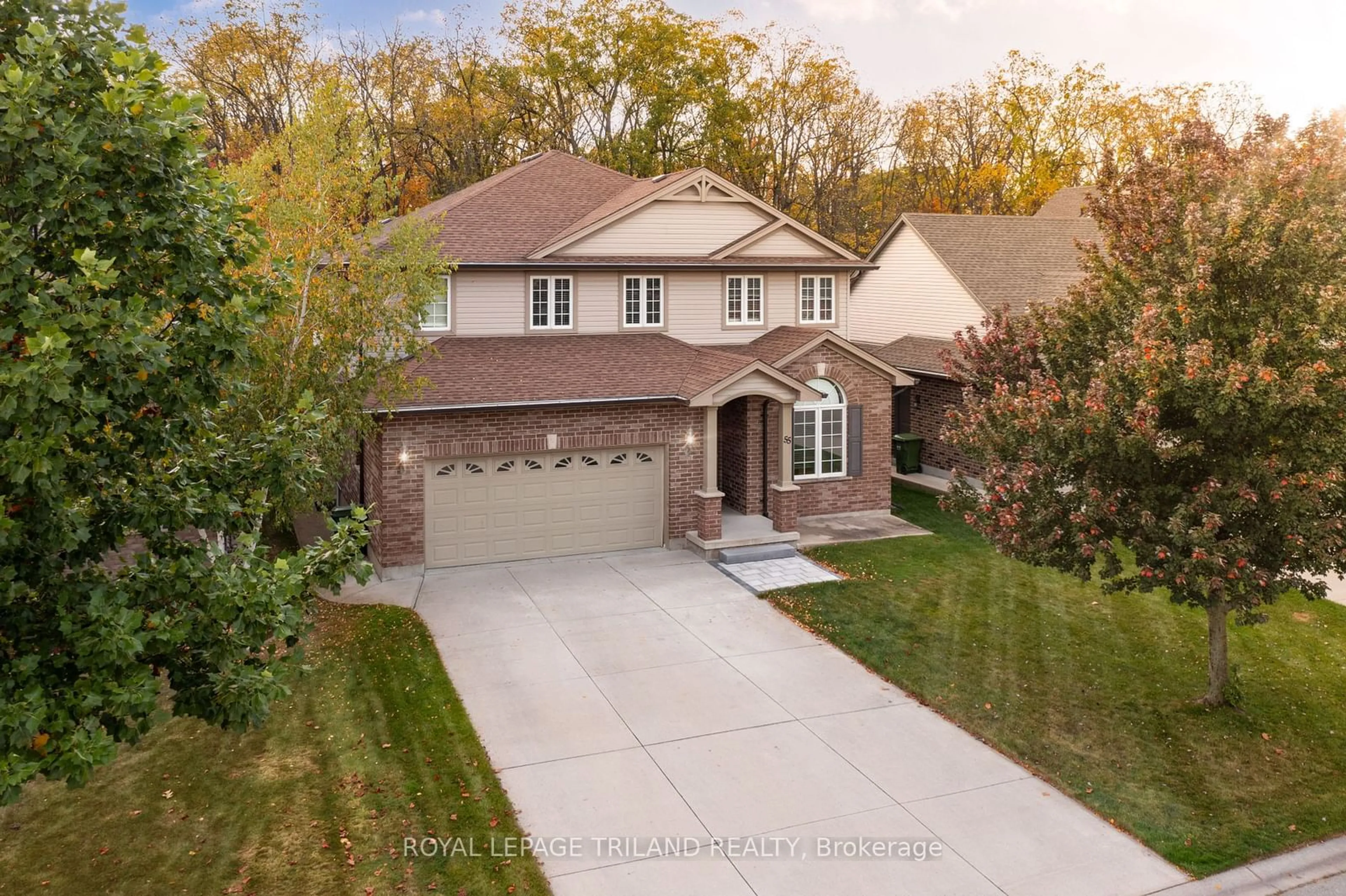 Frontside or backside of a home, the street view for 55 Ambleside Dr, St. Thomas Ontario N5P 0C4