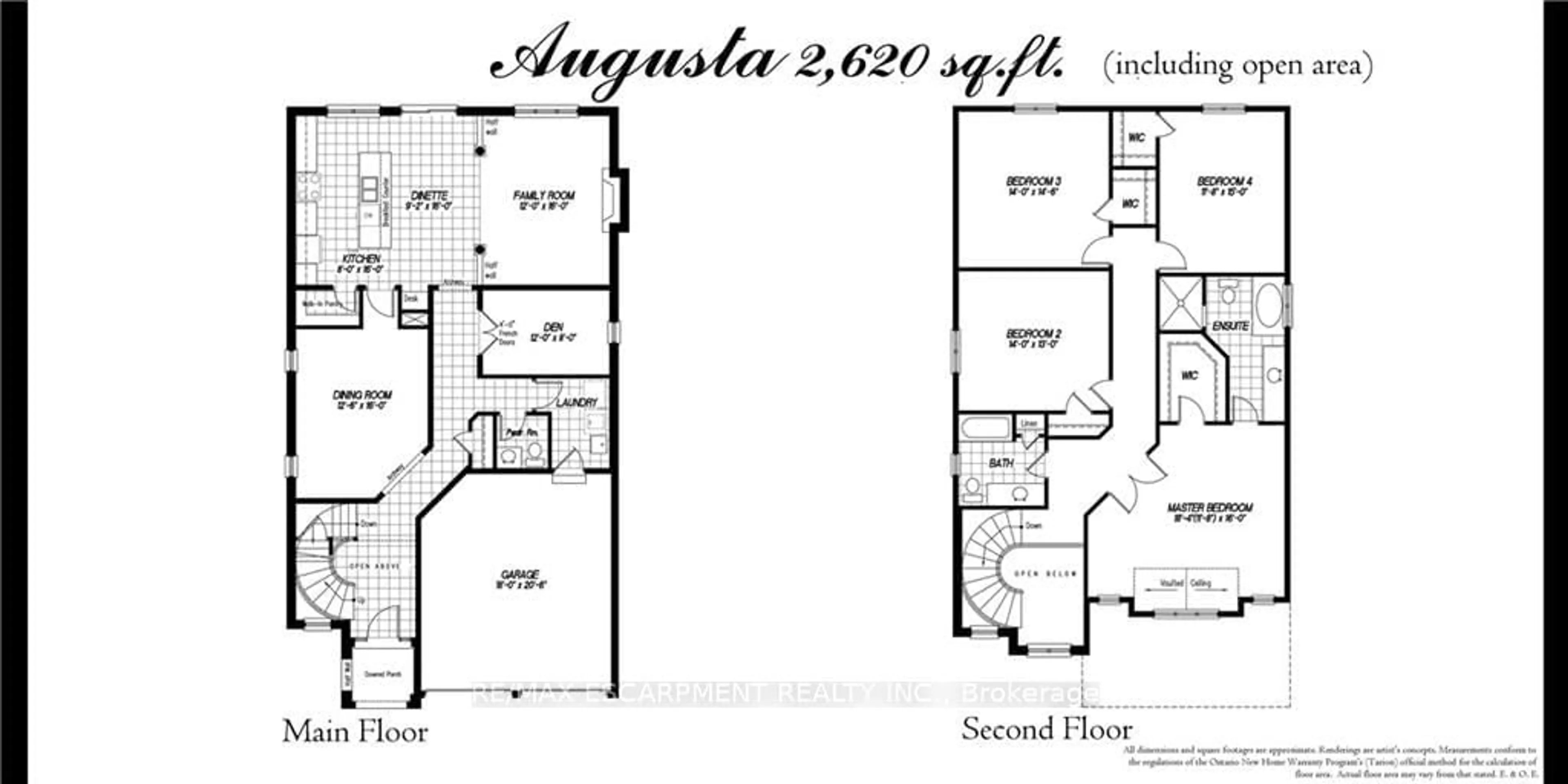 Floor plan for Lot 12 Kellogg Ave, Hamilton Ontario L0R 1W0