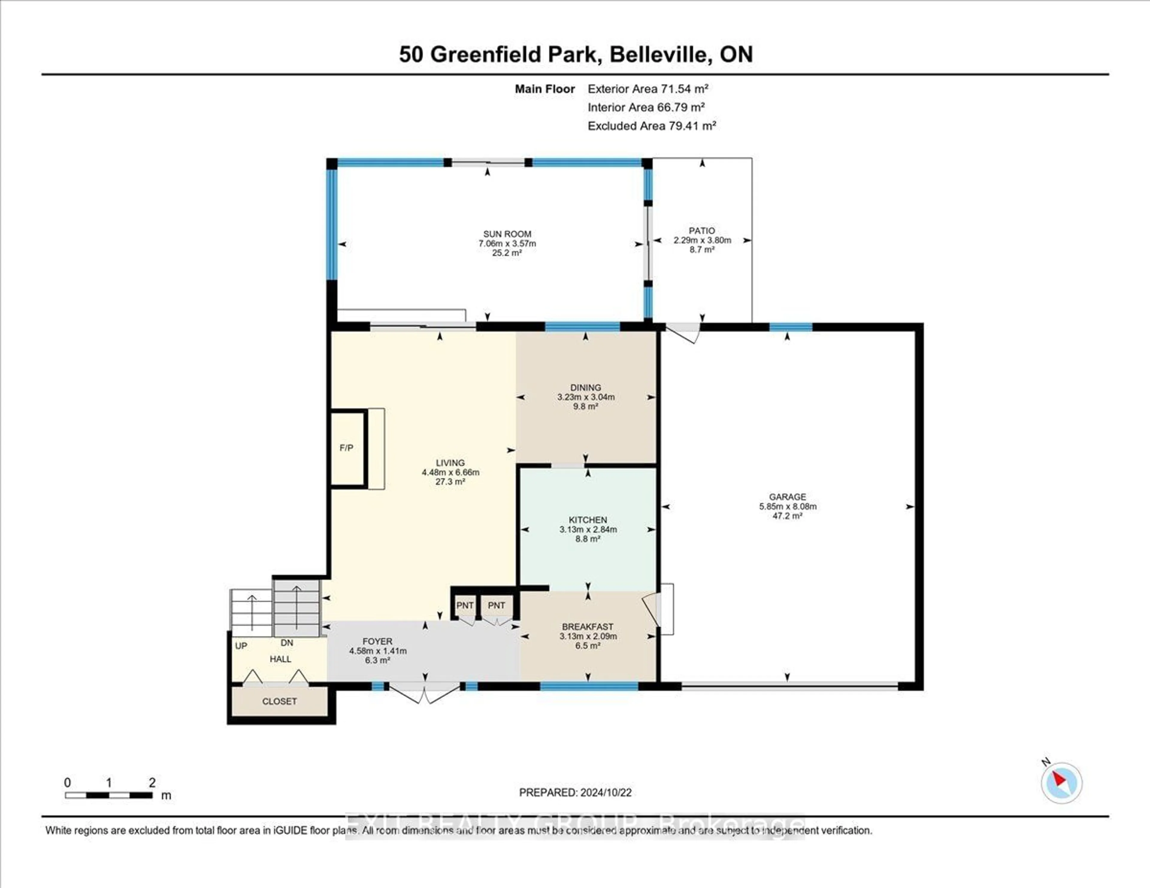 Floor plan for 50 Greenfield Park, Belleville Ontario K0K 1V0