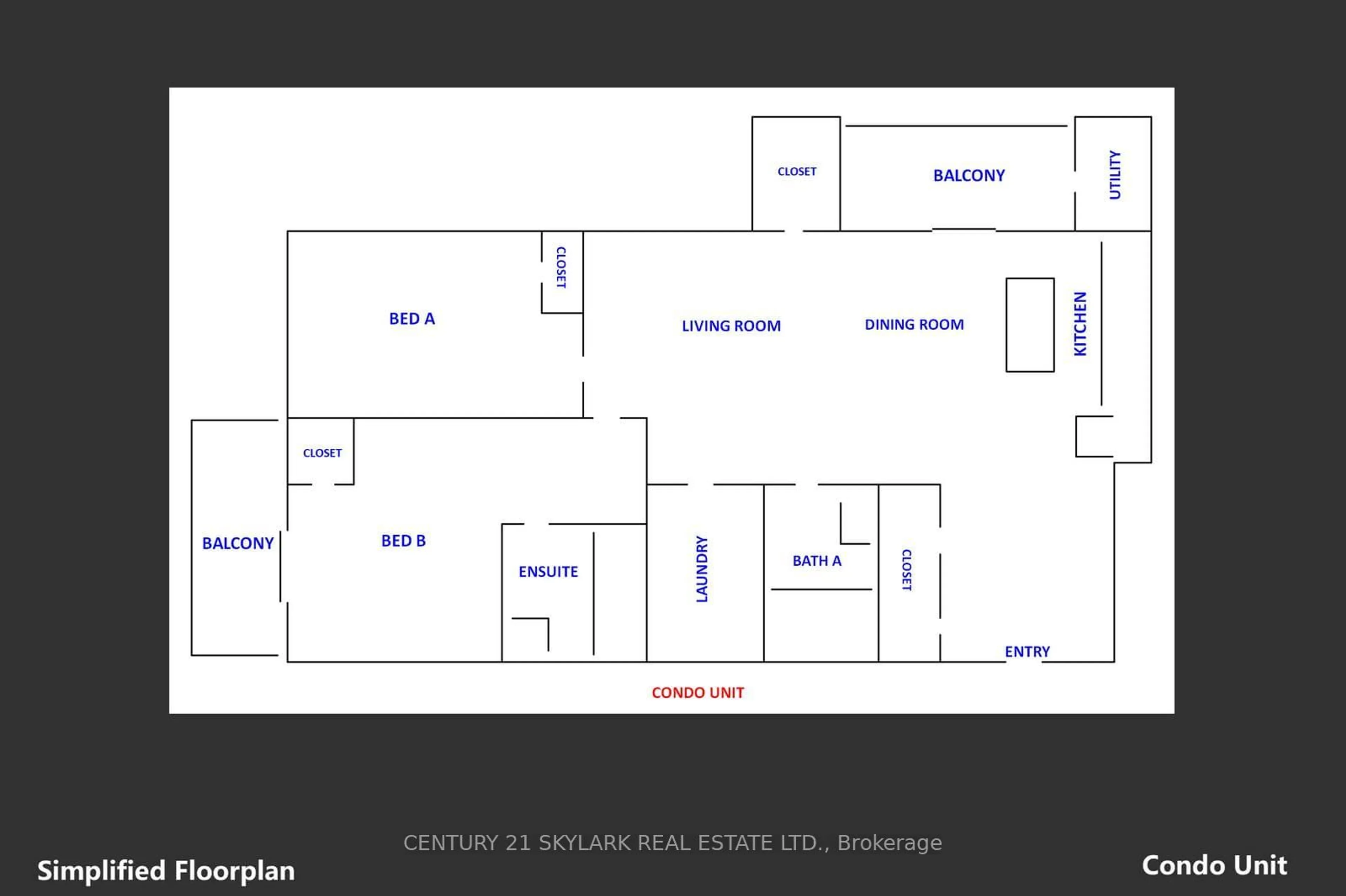 Floor plan for 50 Herrick Ave Ave #216, St. Catharines Ontario L2P 2W7