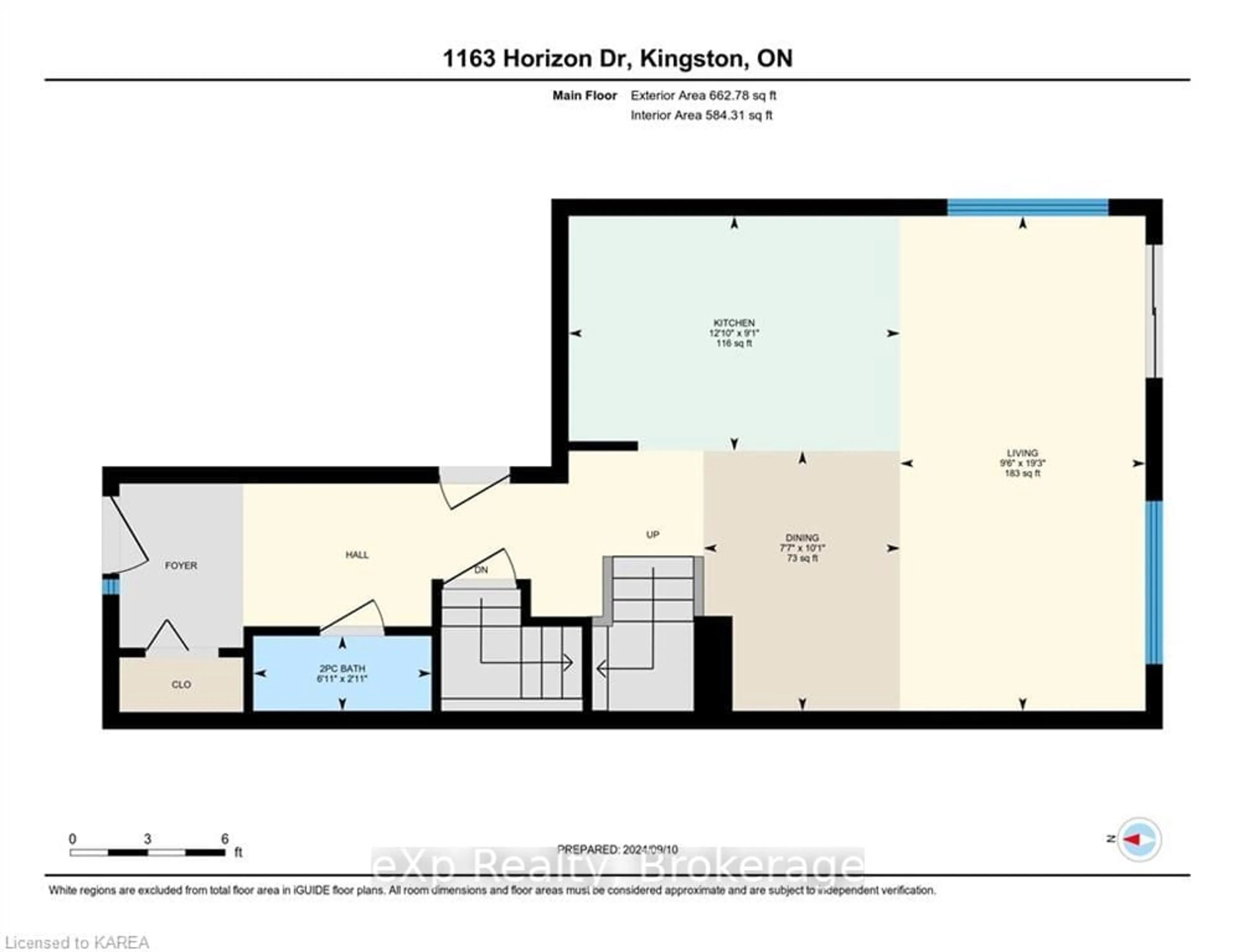 Floor plan for 1163 HORIZON Dr, Kingston Ontario K7P 0K7