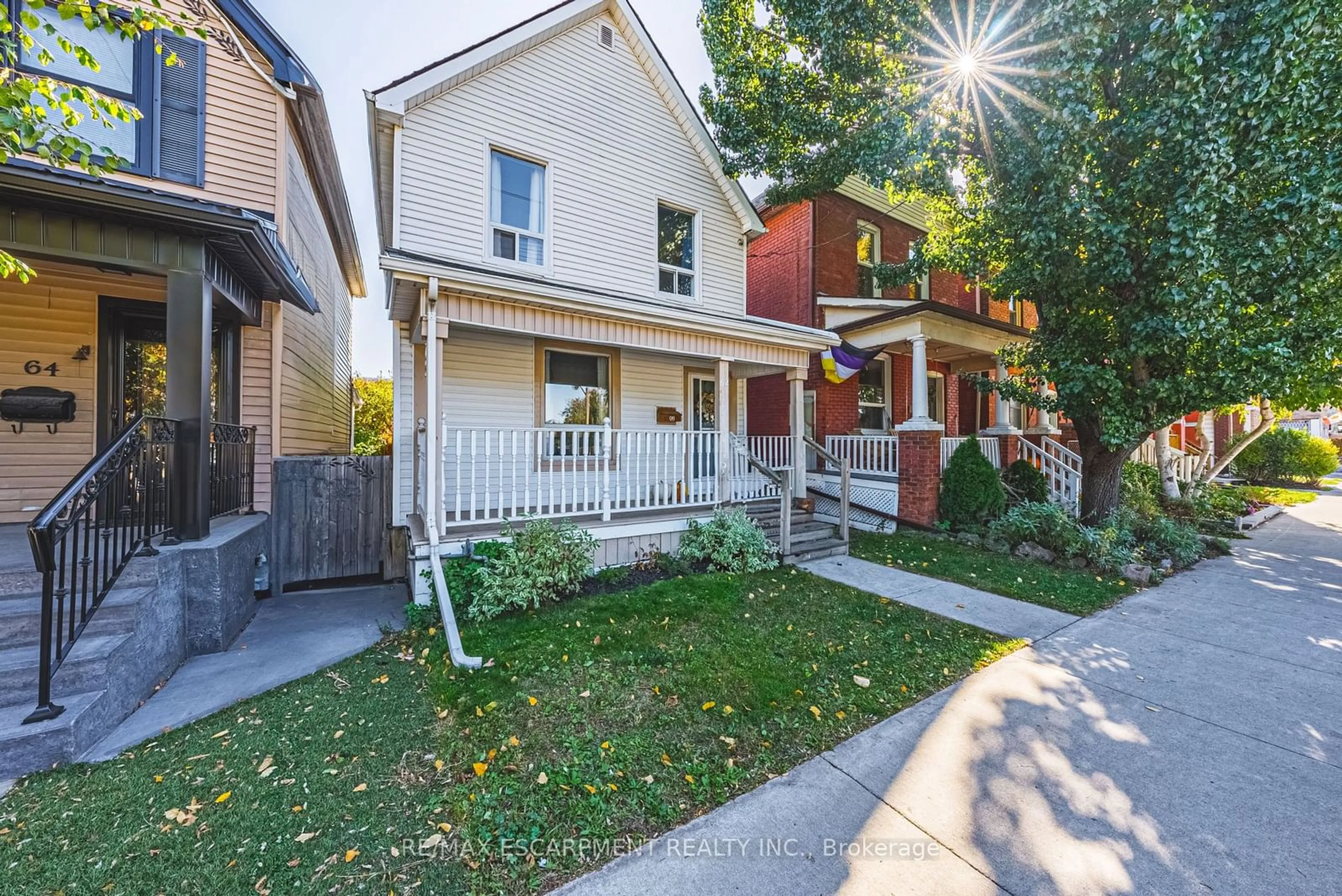 Frontside or backside of a home, the street view for 62 Birch Ave, Hamilton Ontario L8L 6H7