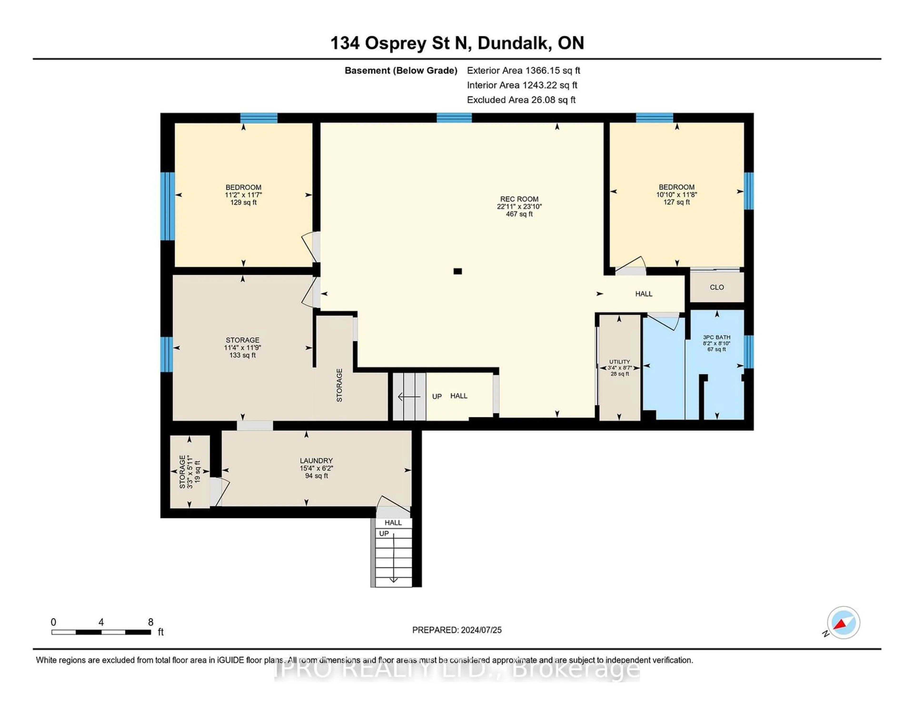 Floor plan for 134 Osprey St, Southgate Ontario N0C 1B0