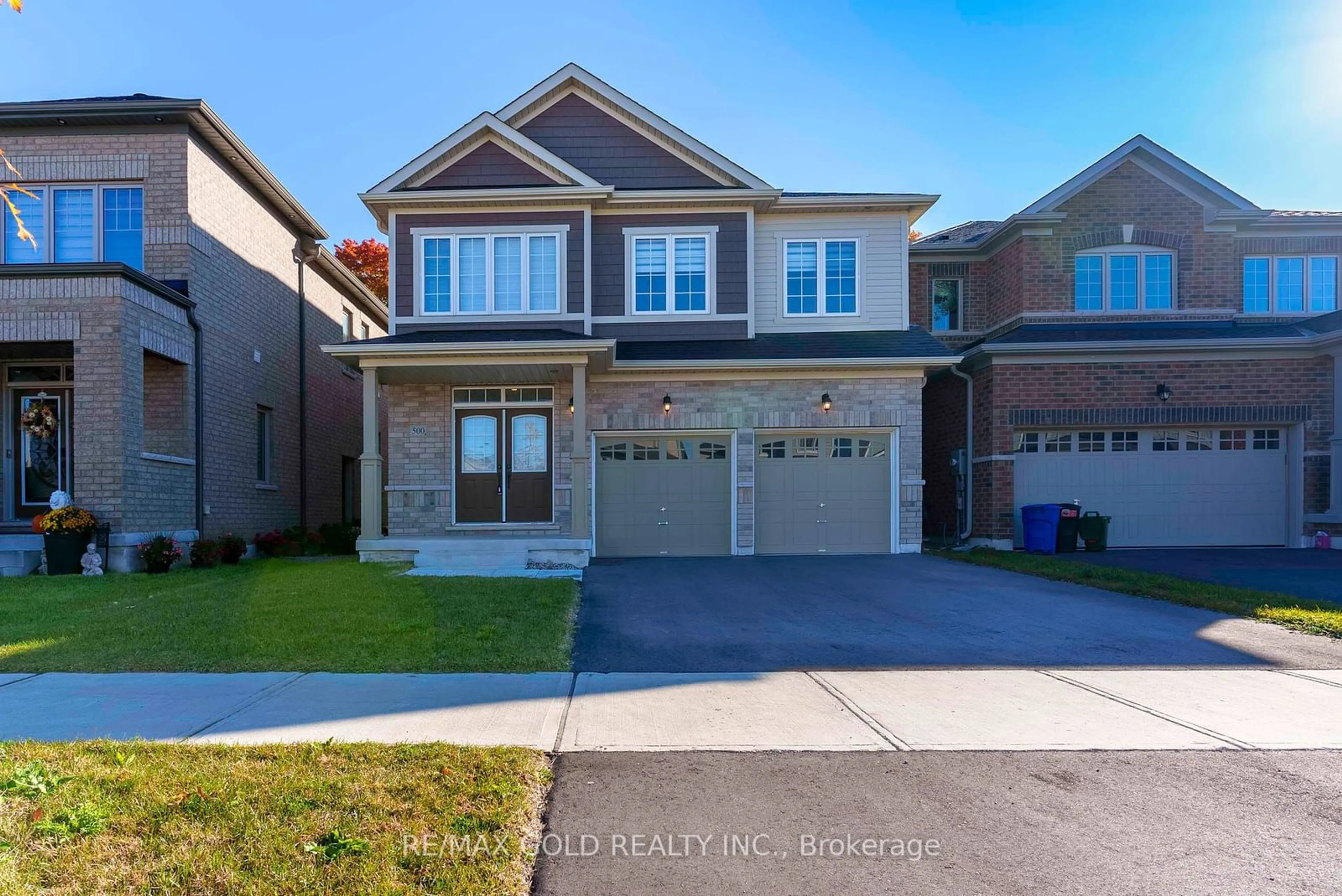 Frontside or backside of a home, the street view for 500 Black Cherry Cres, Shelburne Ontario L9V 1Y3