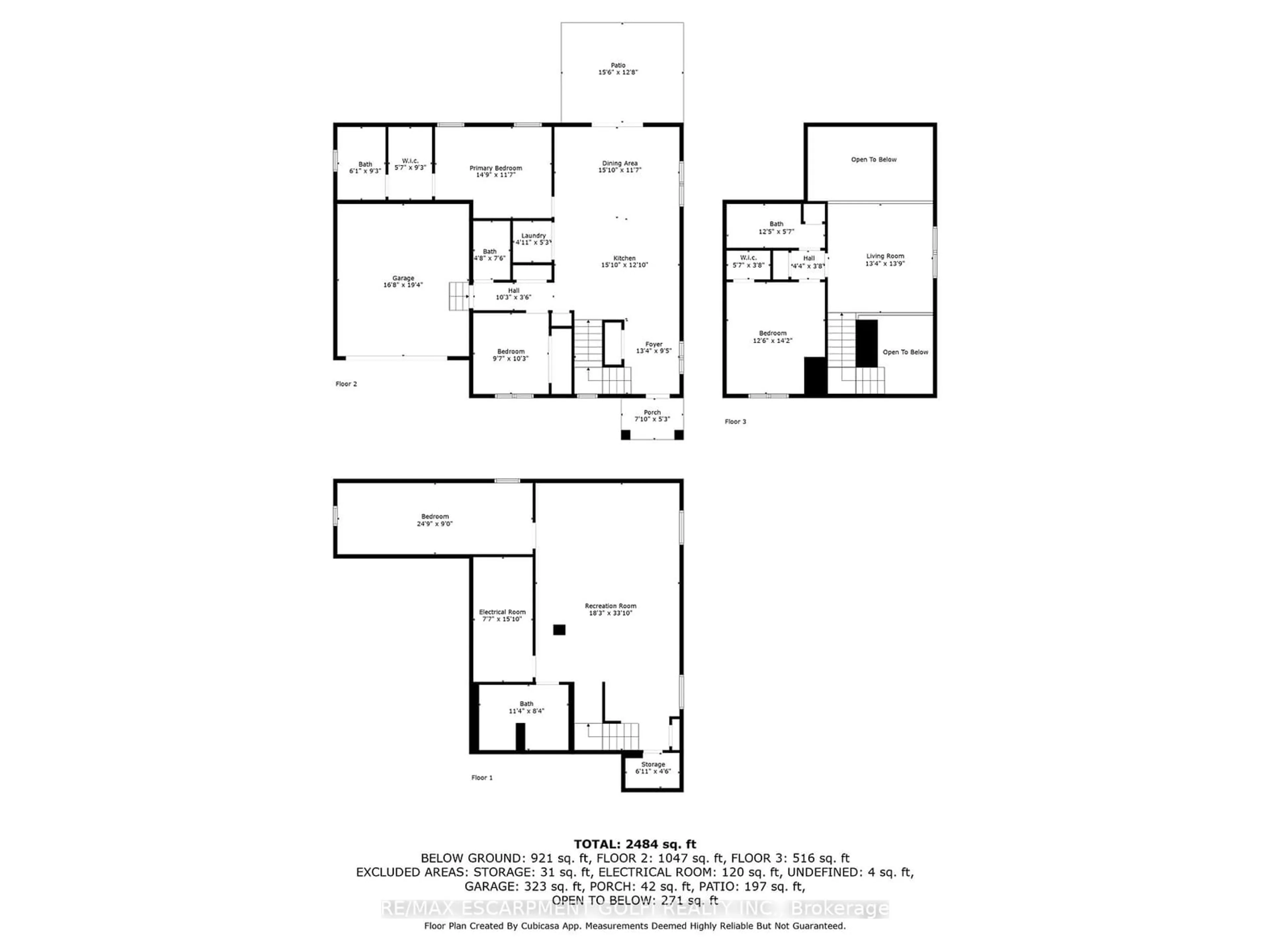 Floor plan for 14 Charlotte Crt, Welland Ontario L3C 1P5