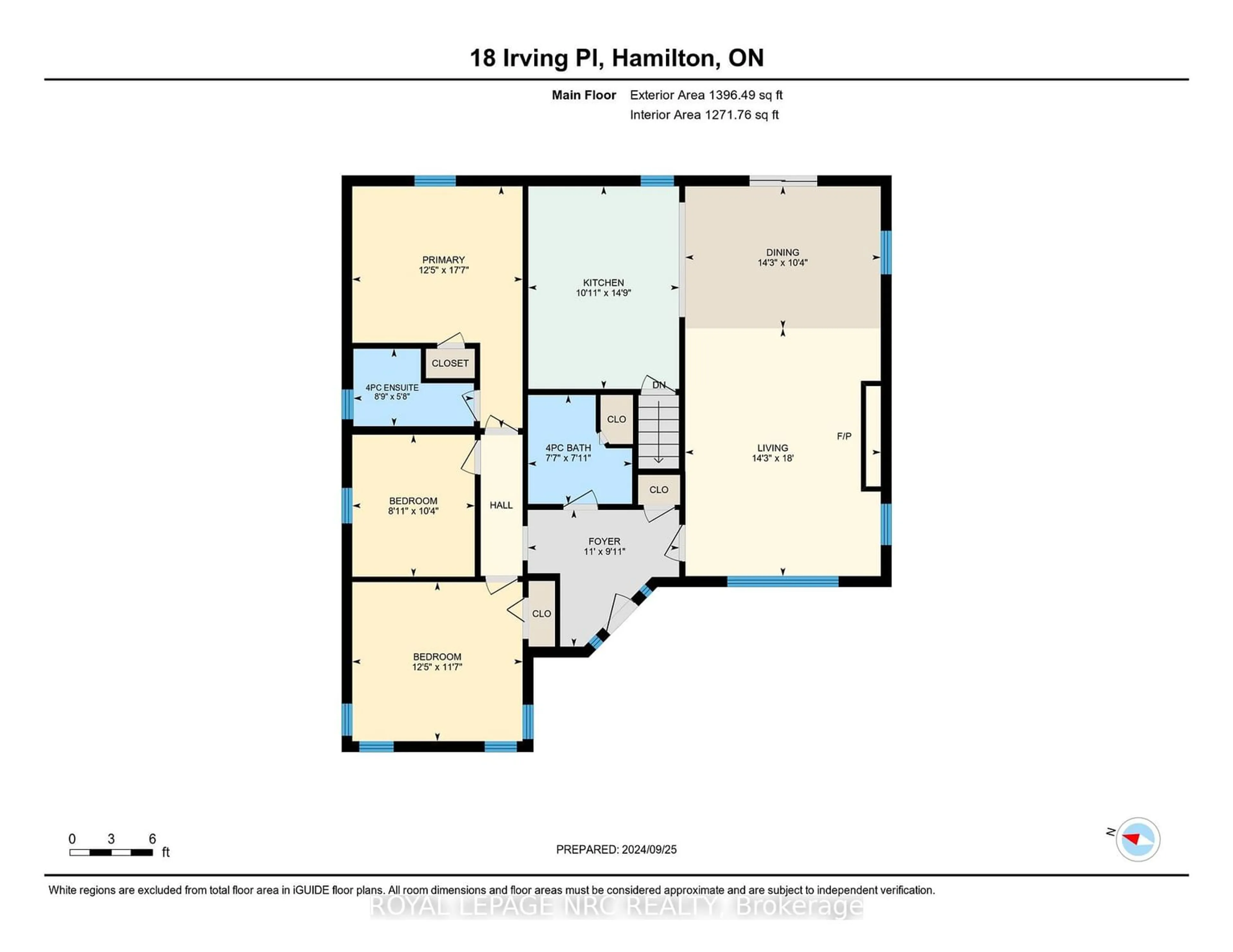 Floor plan for 18 Irving Pl, Hamilton Ontario L8T 3R3