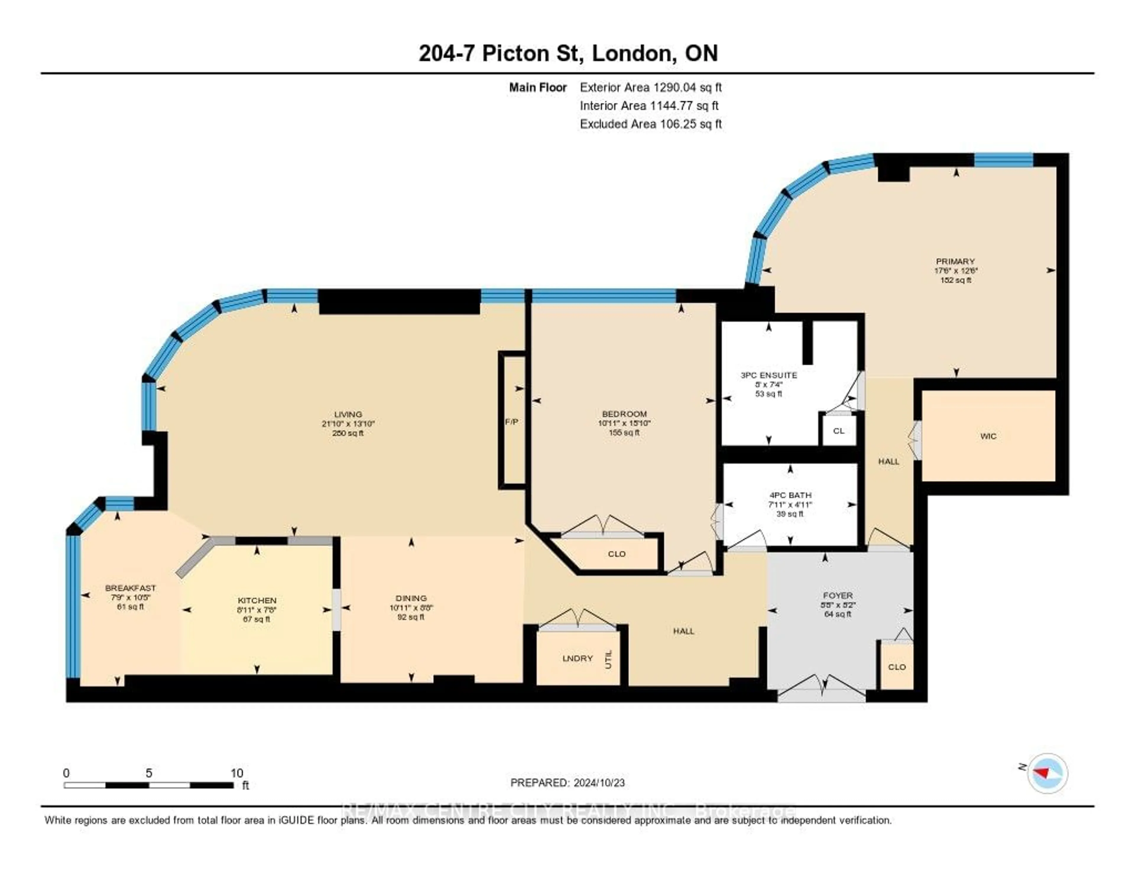 Floor plan for 7 Picton St #204, London Ontario N6B 3N7