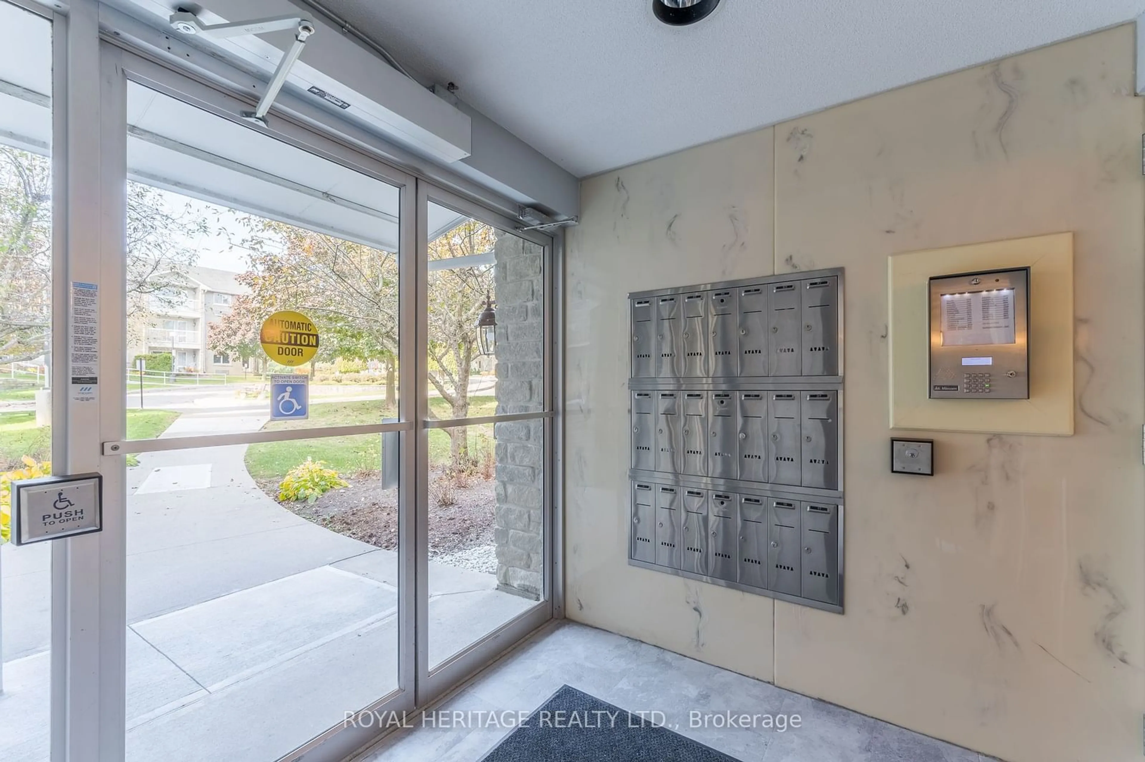 Indoor foyer, cement floor for 1099 Clonsilla Ave #216A, Peterborough Ontario K9J 8L8