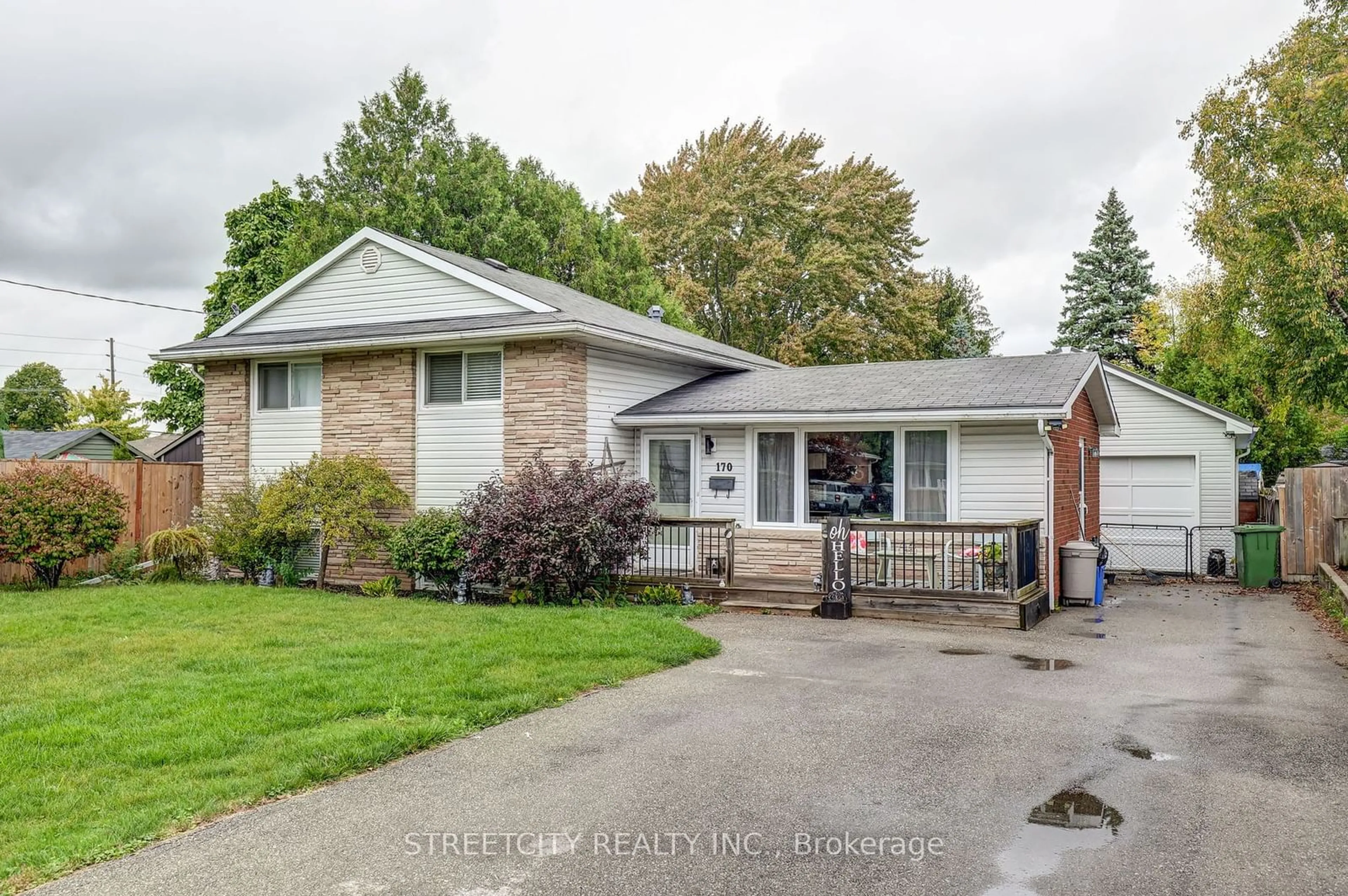 Frontside or backside of a home, the street view for 170 Locust St, St. Thomas Ontario N5R 2C9