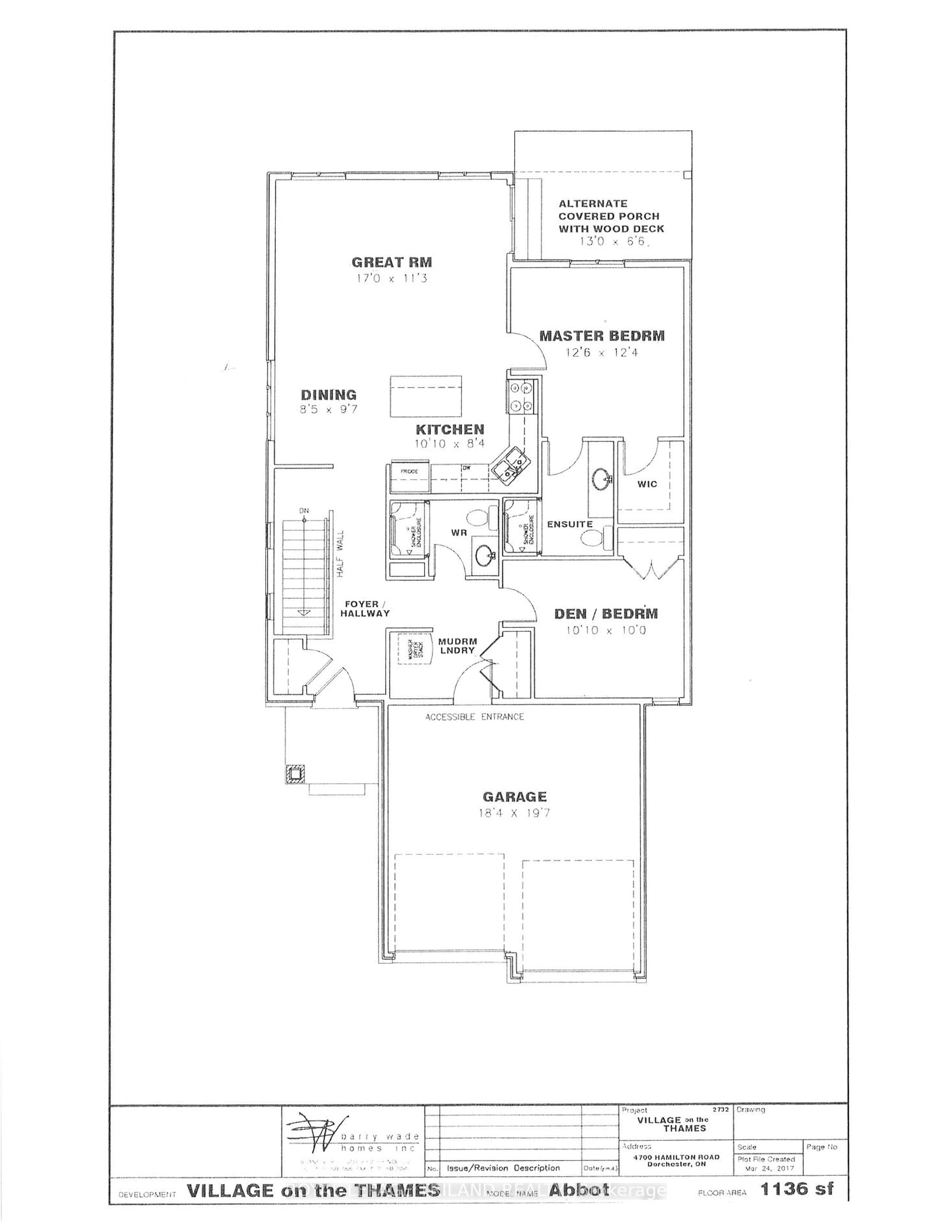 Floor plan for 4700 Hamilton Rd #33, Thames Centre Ontario N0L 1G6