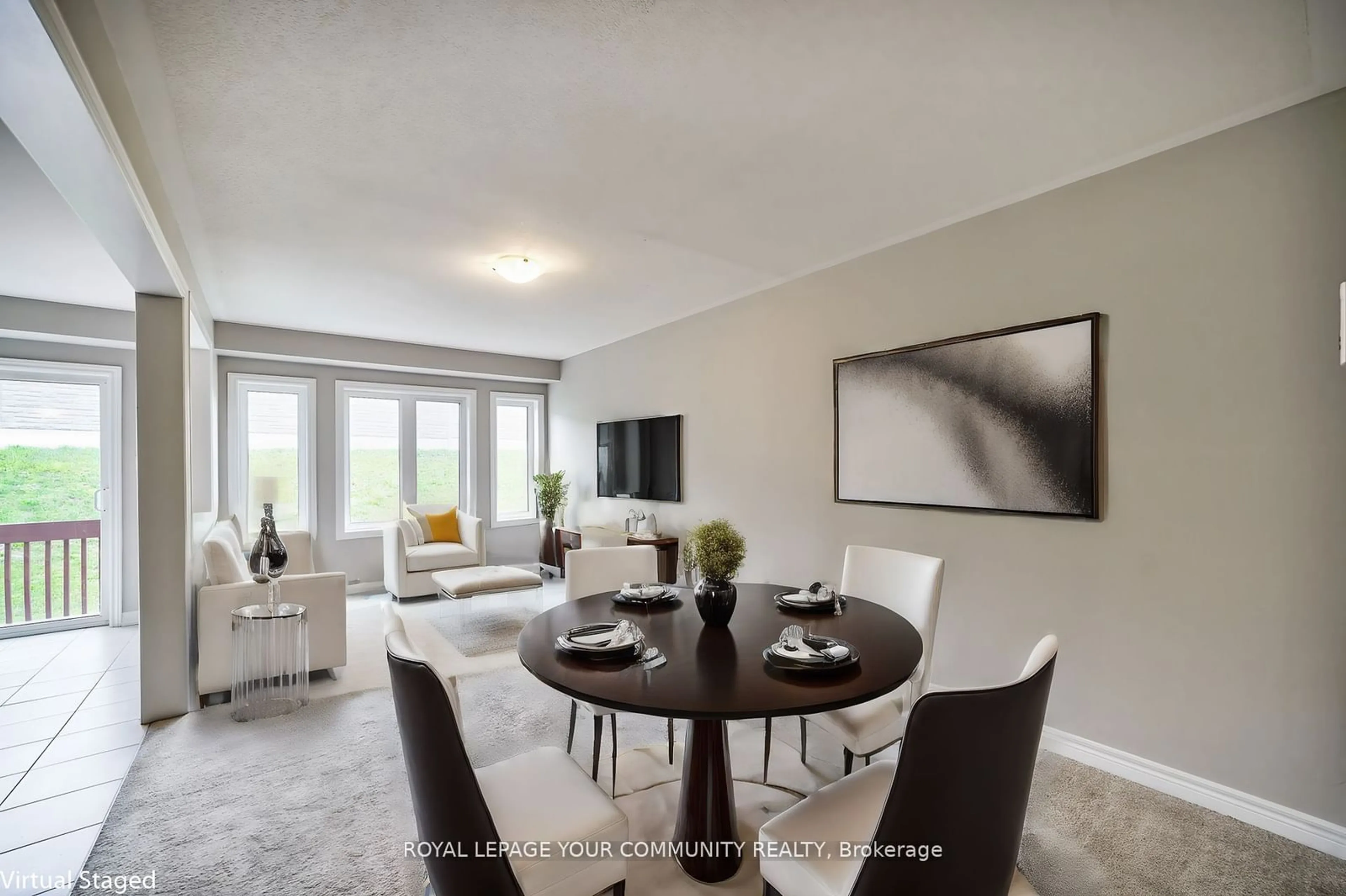 Dining room, wood floors, cottage for 470 Linden Dr #25, Cambridge Ontario N3H 4R6