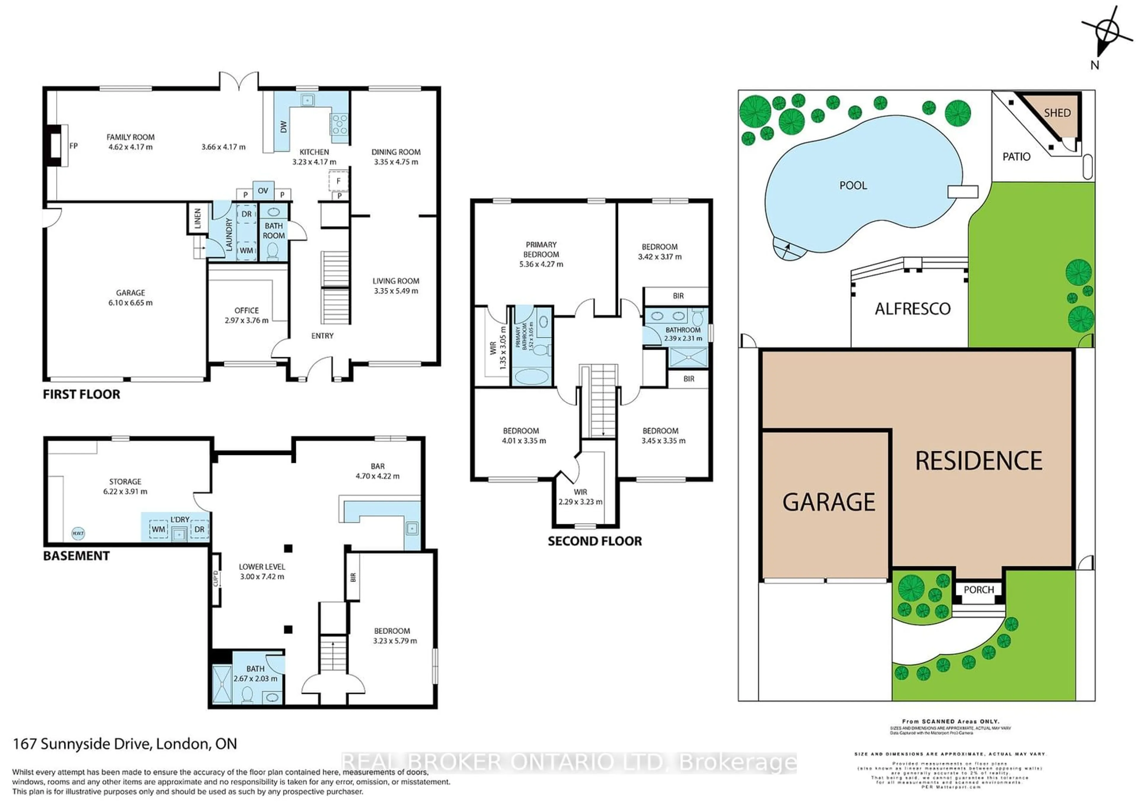 Floor plan for 167 Sunnyside Dr, London Ontario N5X 3P7