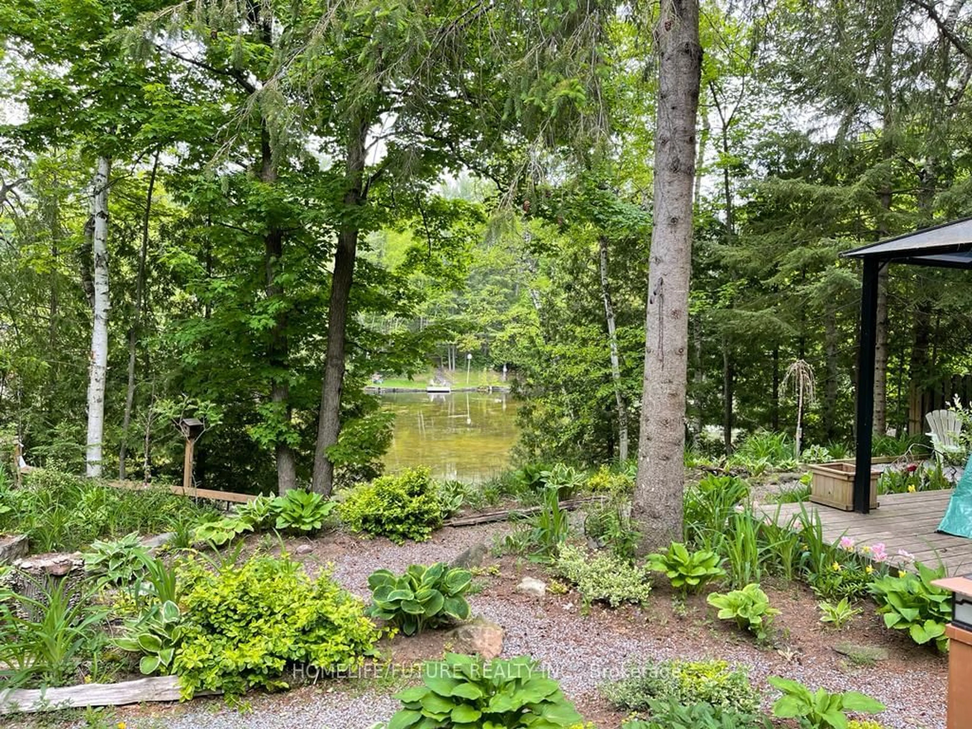 Patio, the fenced backyard for 179 Stanley Rd, Kawartha Lakes Ontario K0M 2T0