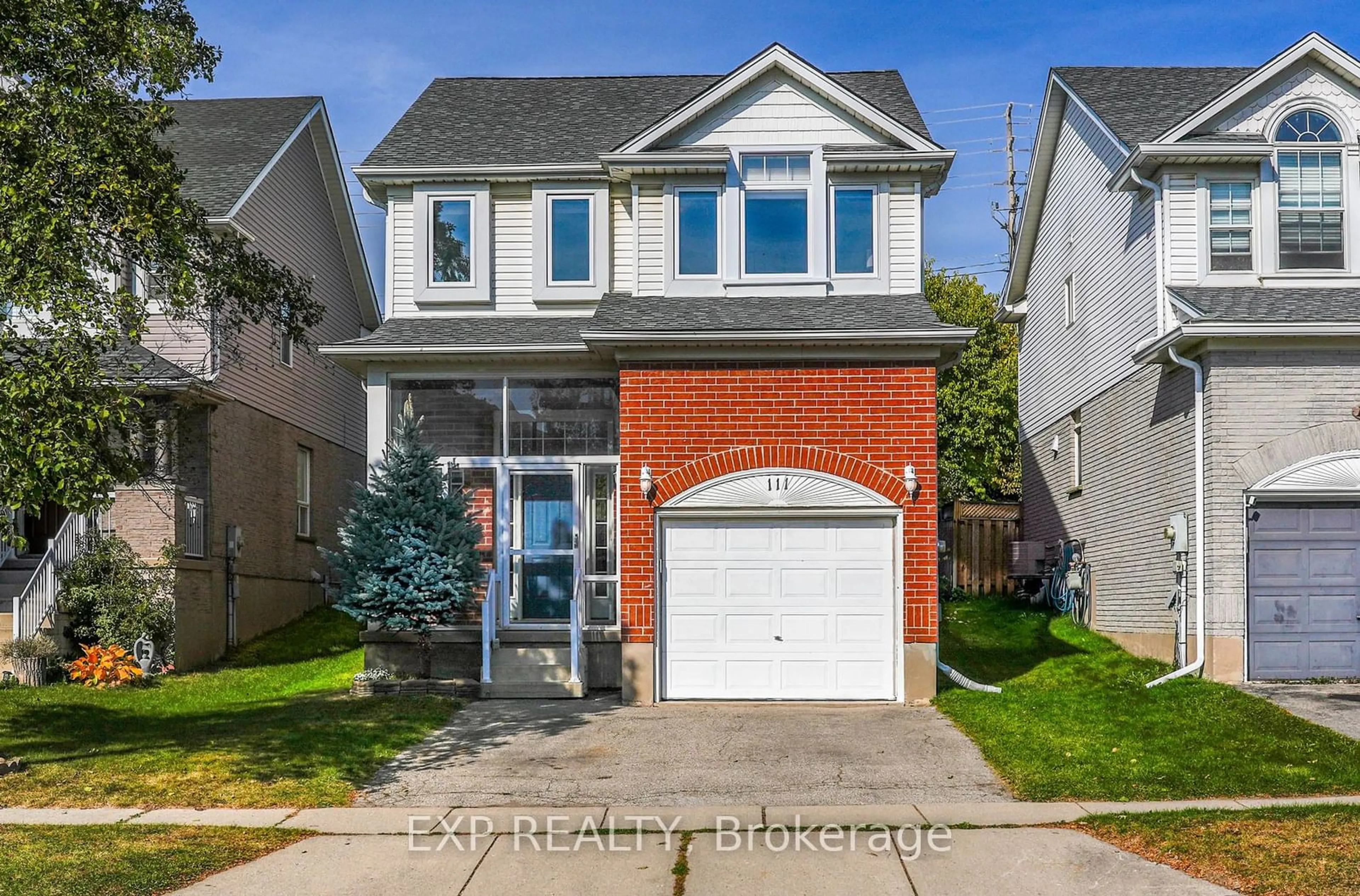 Frontside or backside of a home, the street view for 111 Newport Dr, Cambridge Ontario N3H 5P9