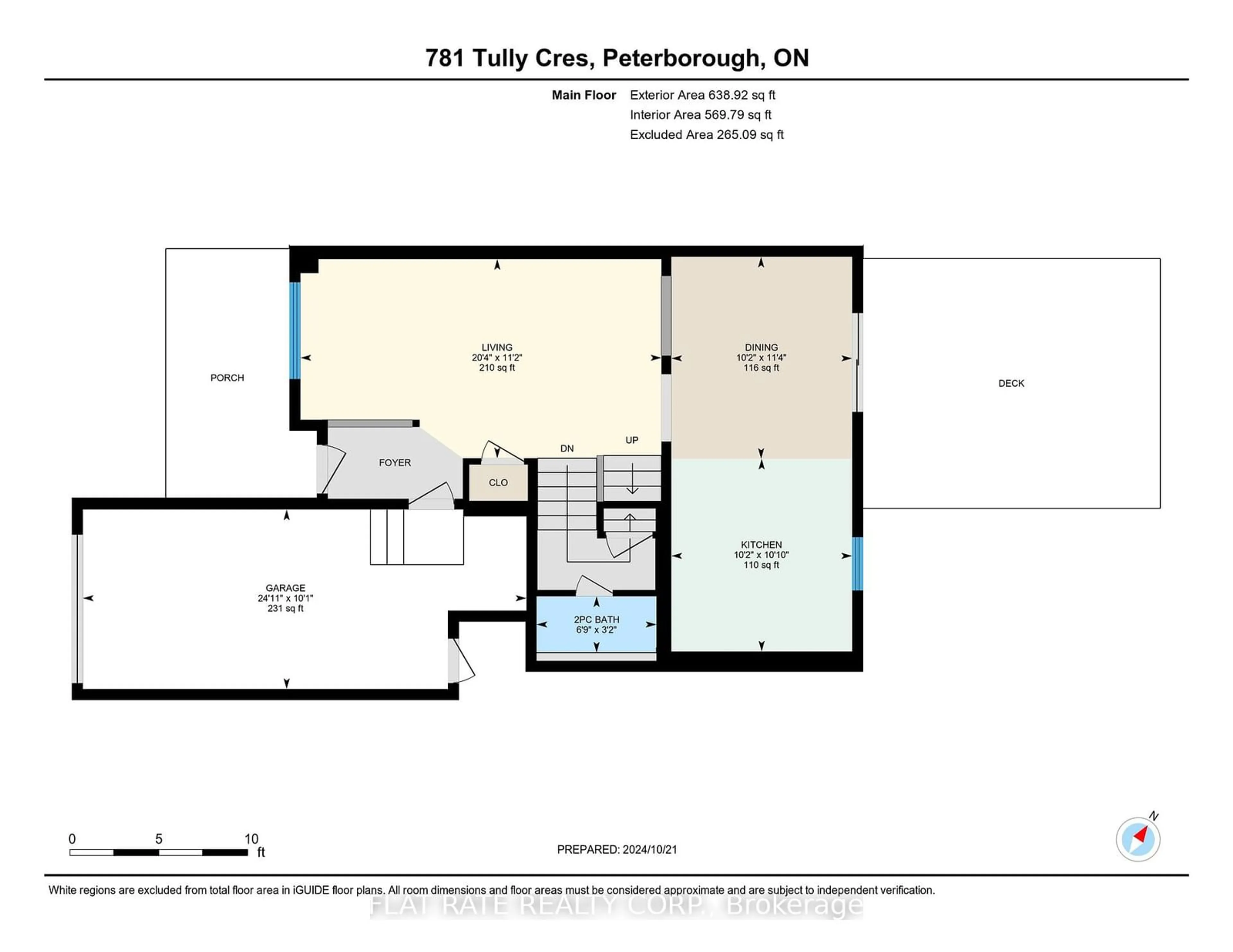 Floor plan for 781 Tully Cres, Peterborough Ontario K9K 0A8