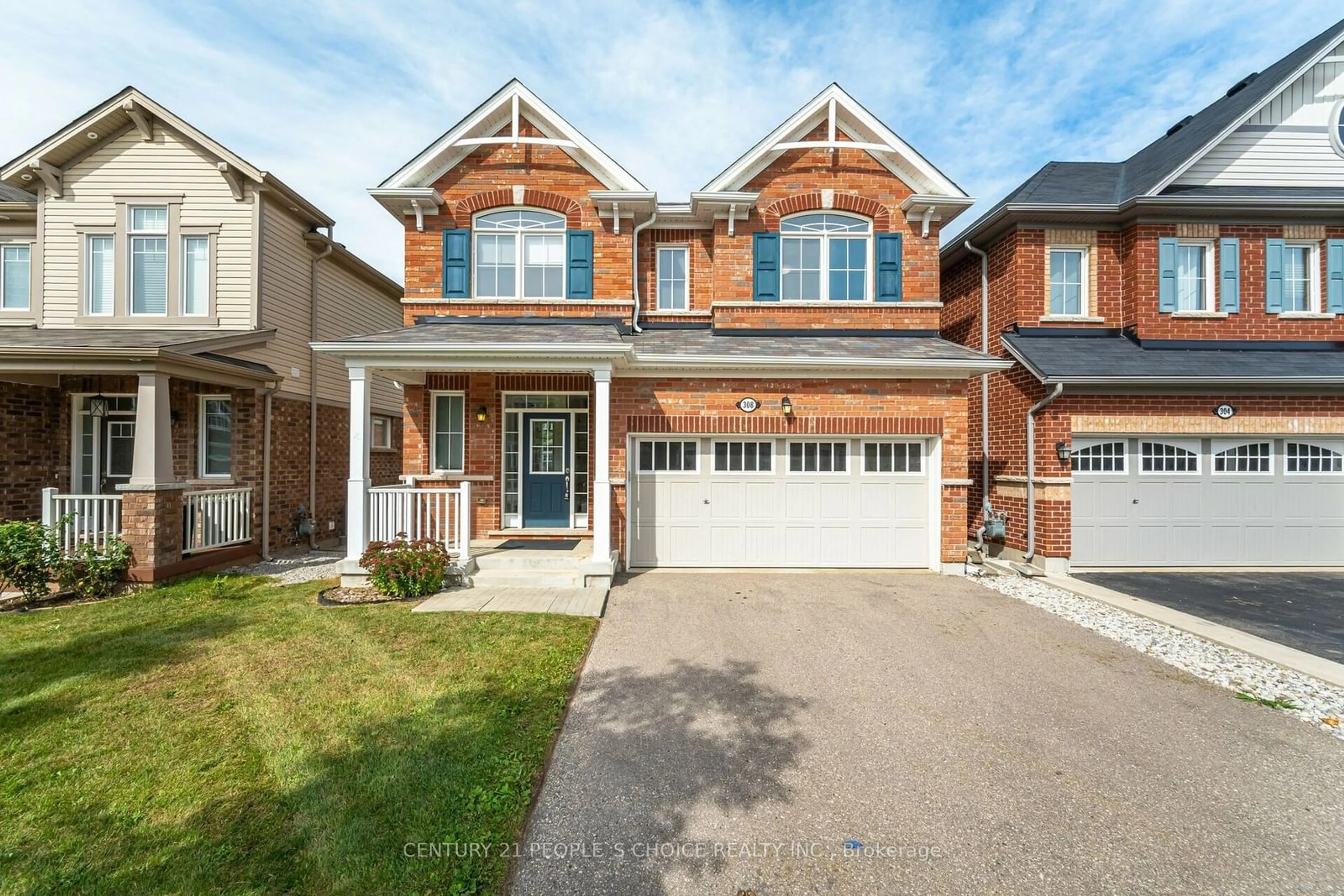 Home with brick exterior material for 308 Shady Glen Cres, Kitchener Ontario N2R 0K1