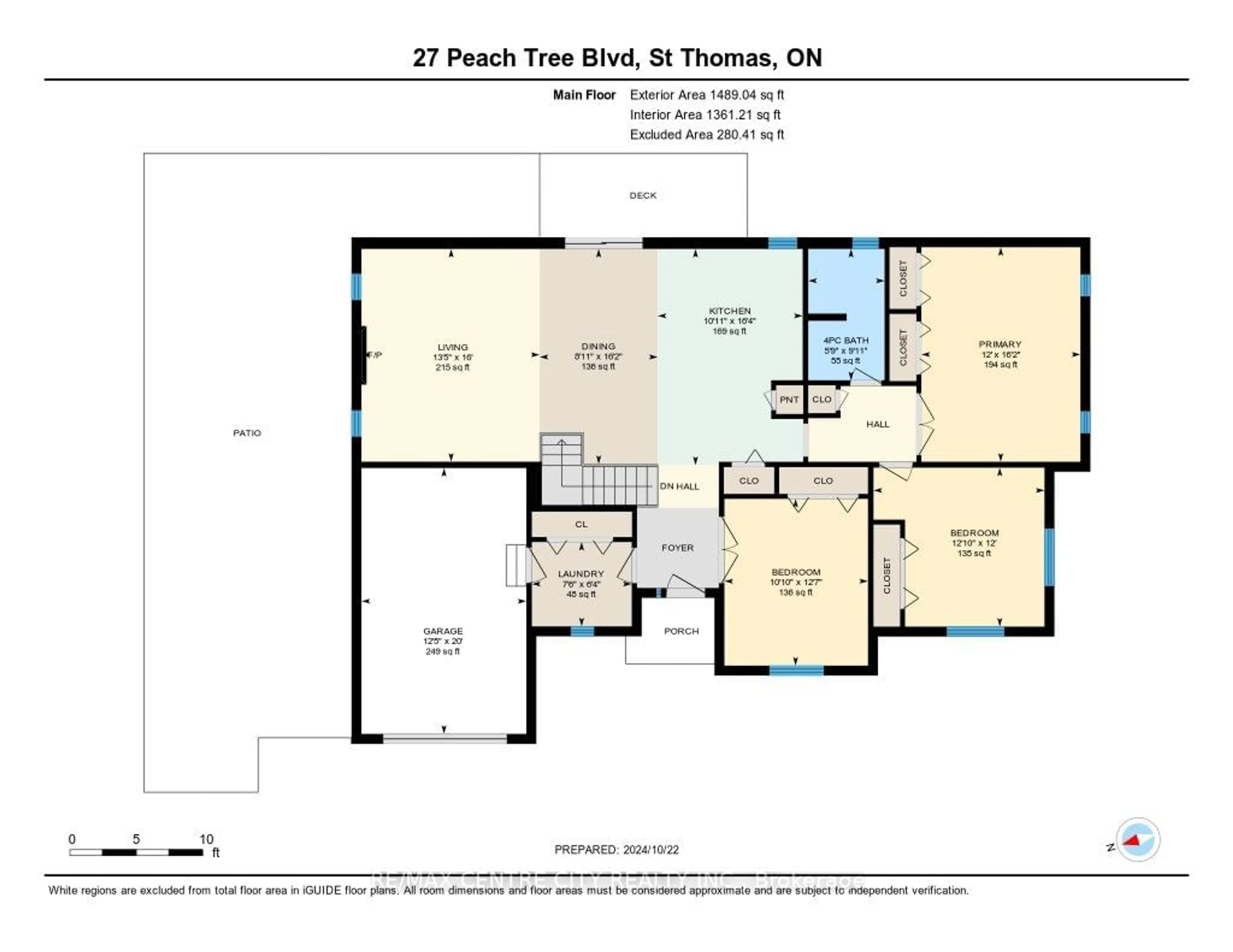 Floor plan for 27 Peach Tree Blvd, St. Thomas Ontario N5R 0B5