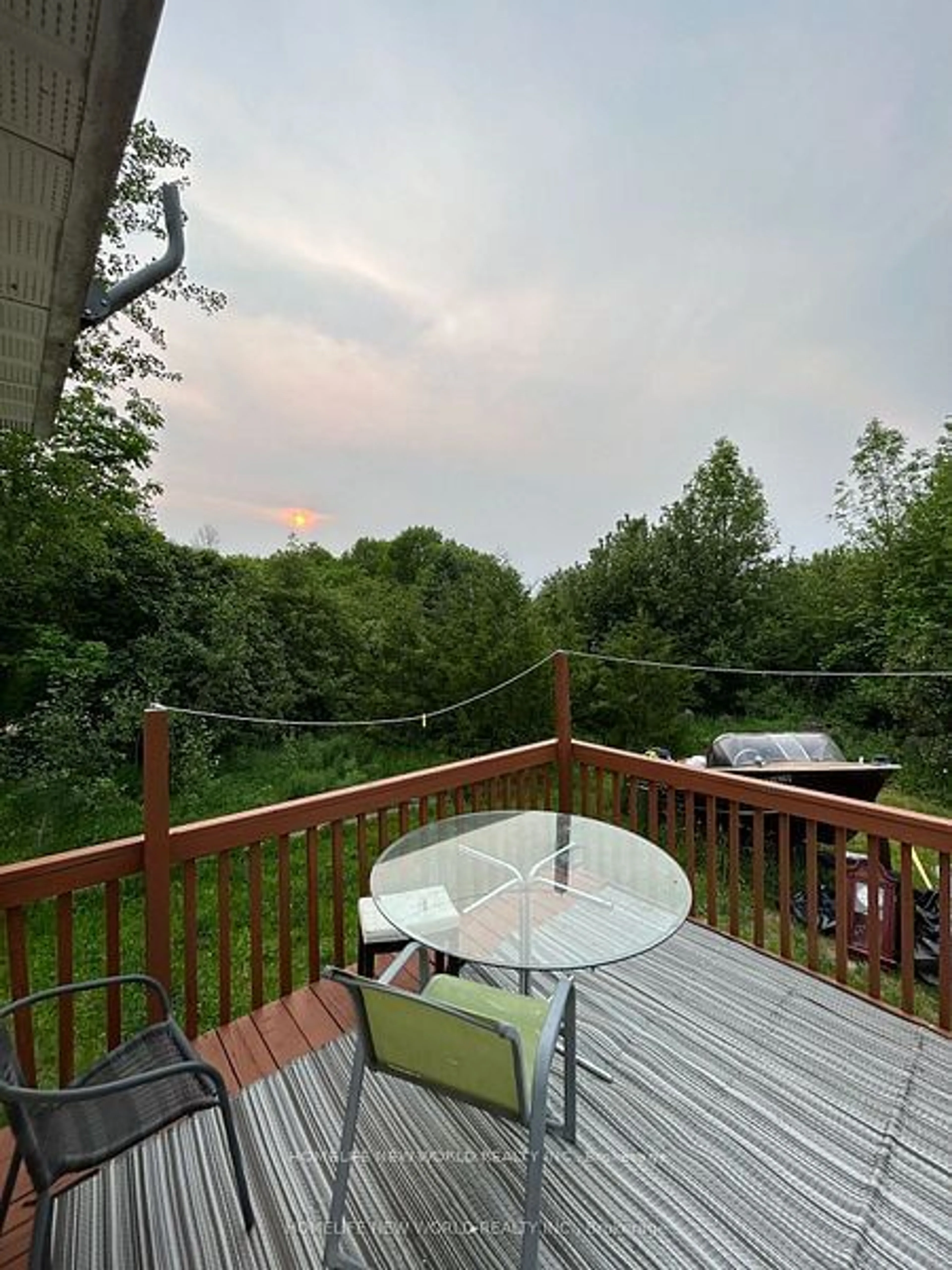 Patio, the fenced backyard for 242033 Concession Road 3 Rd, Georgian Bluffs Ontario N0H 2K0