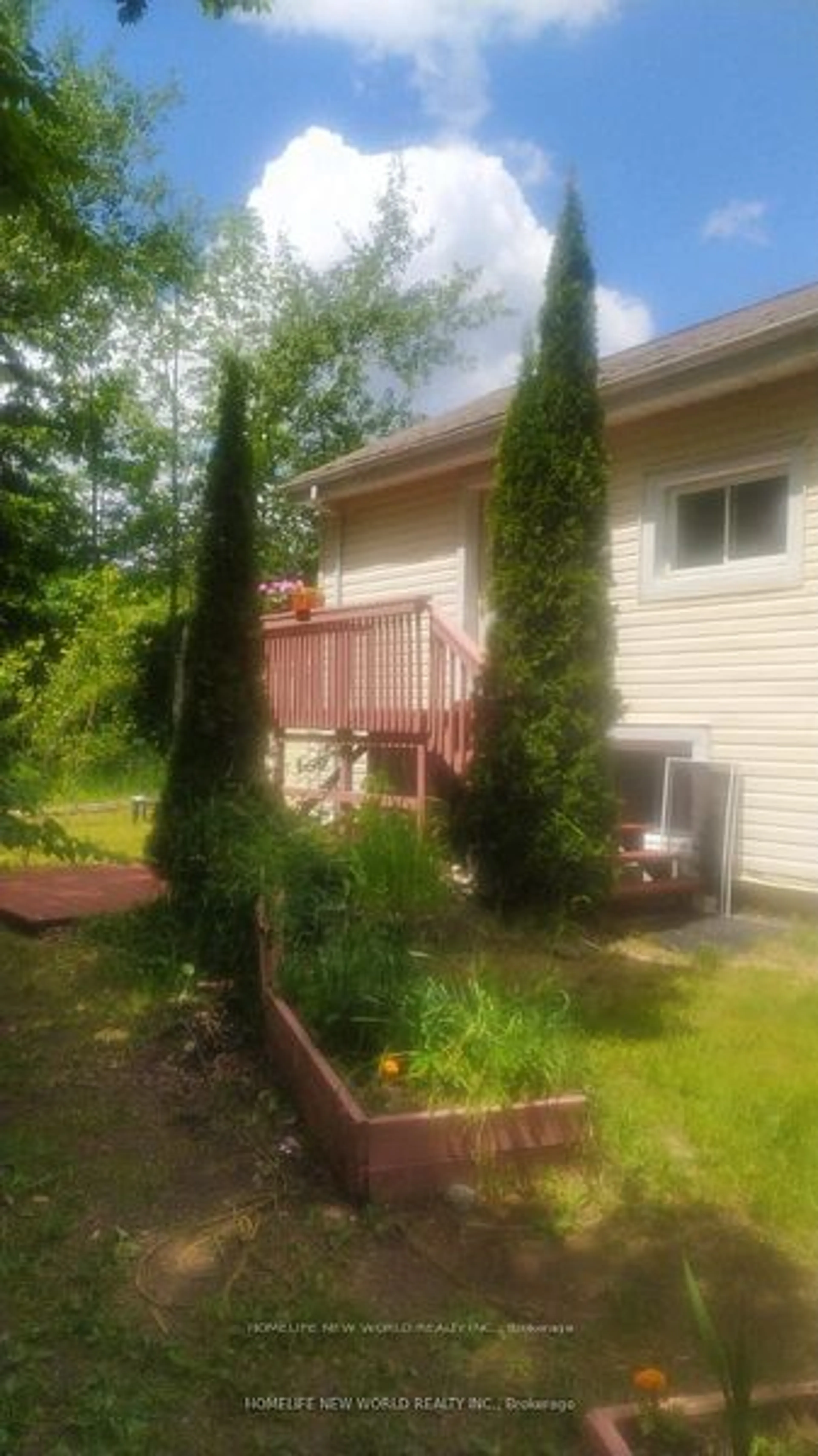 Patio, the fenced backyard for 242033 Concession Road 3 Rd, Georgian Bluffs Ontario N0H 2K0