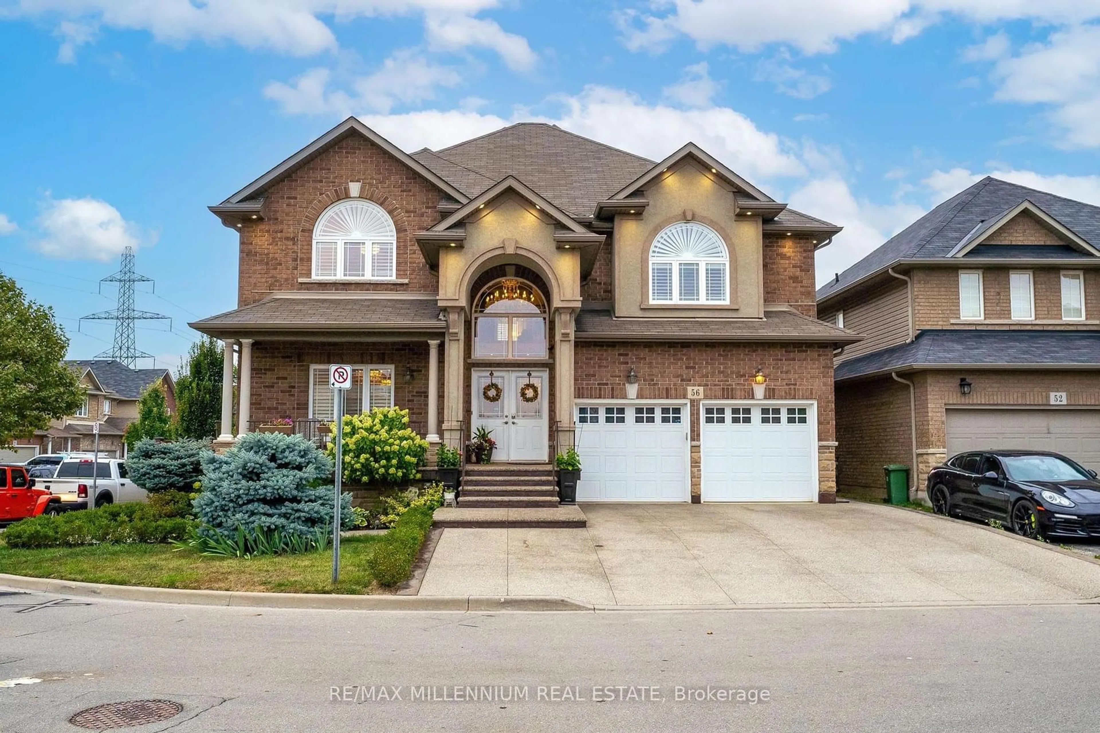 Frontside or backside of a home, the street view for 56 Pelech Cres, Hamilton Ontario L0R 1P0