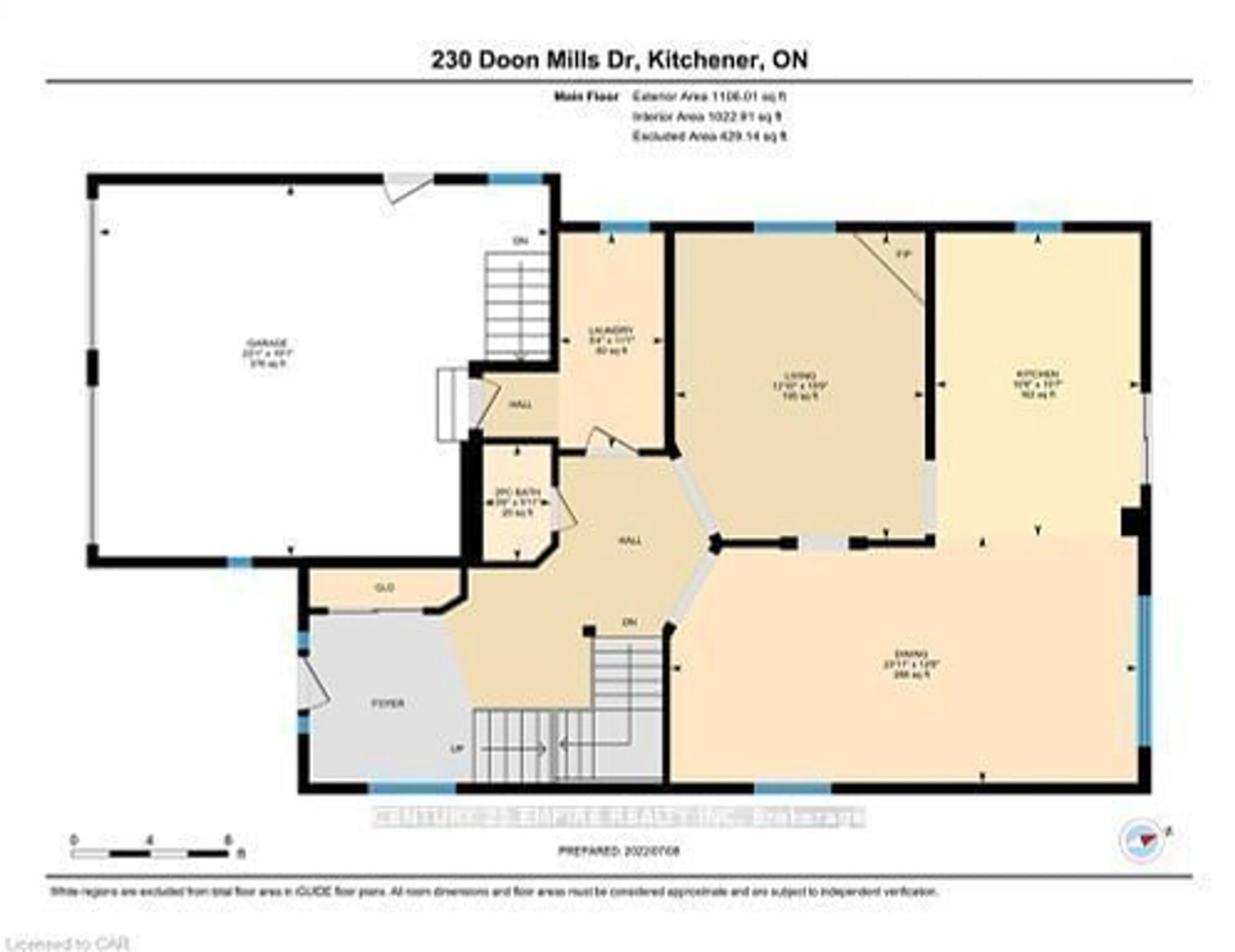 Floor plan for 230 Doon Mills Dr, Kitchener Ontario N2P 2R8