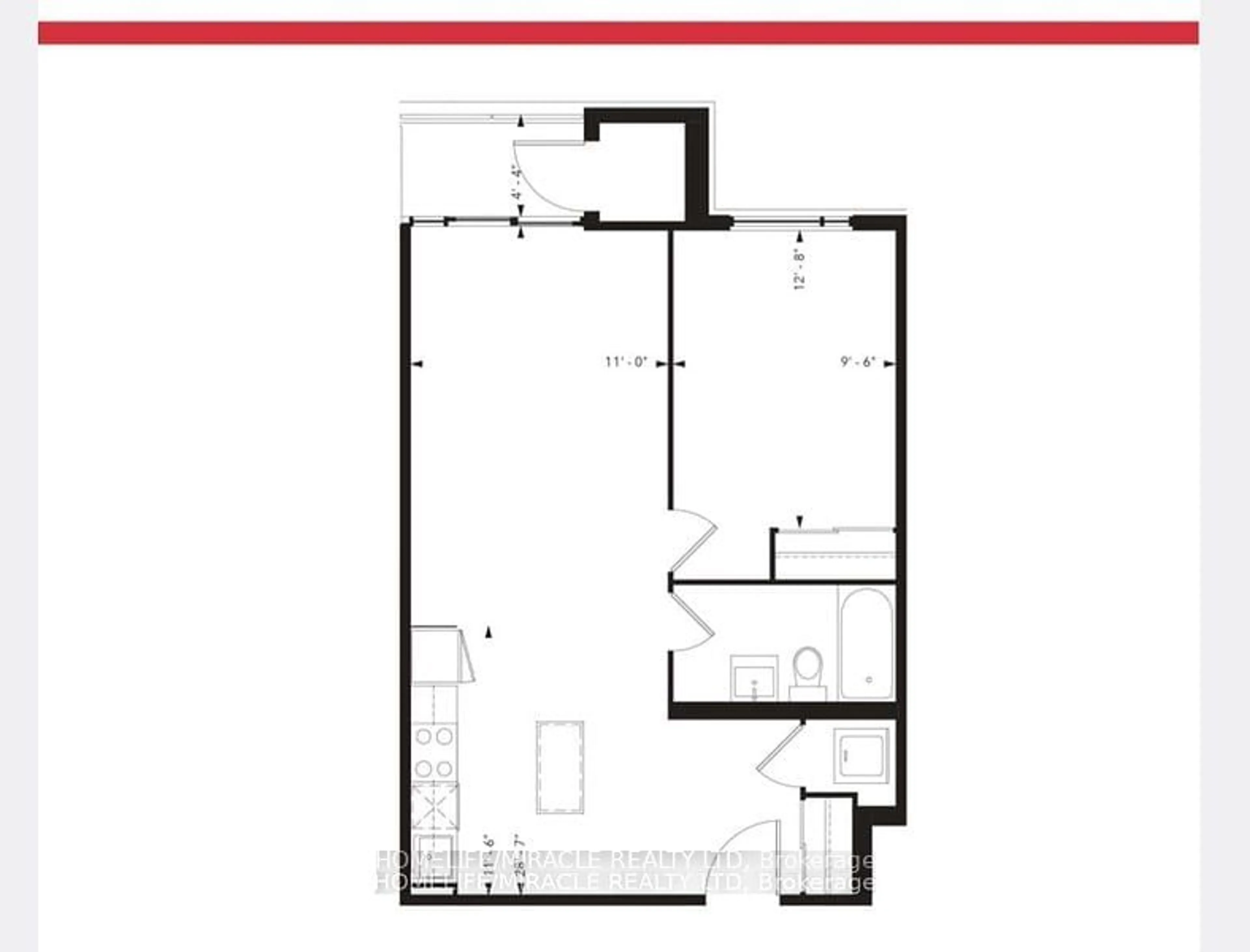 Floor plan for 50 Herrick Ave #314, St. Catharines Ontario L2P 2T9