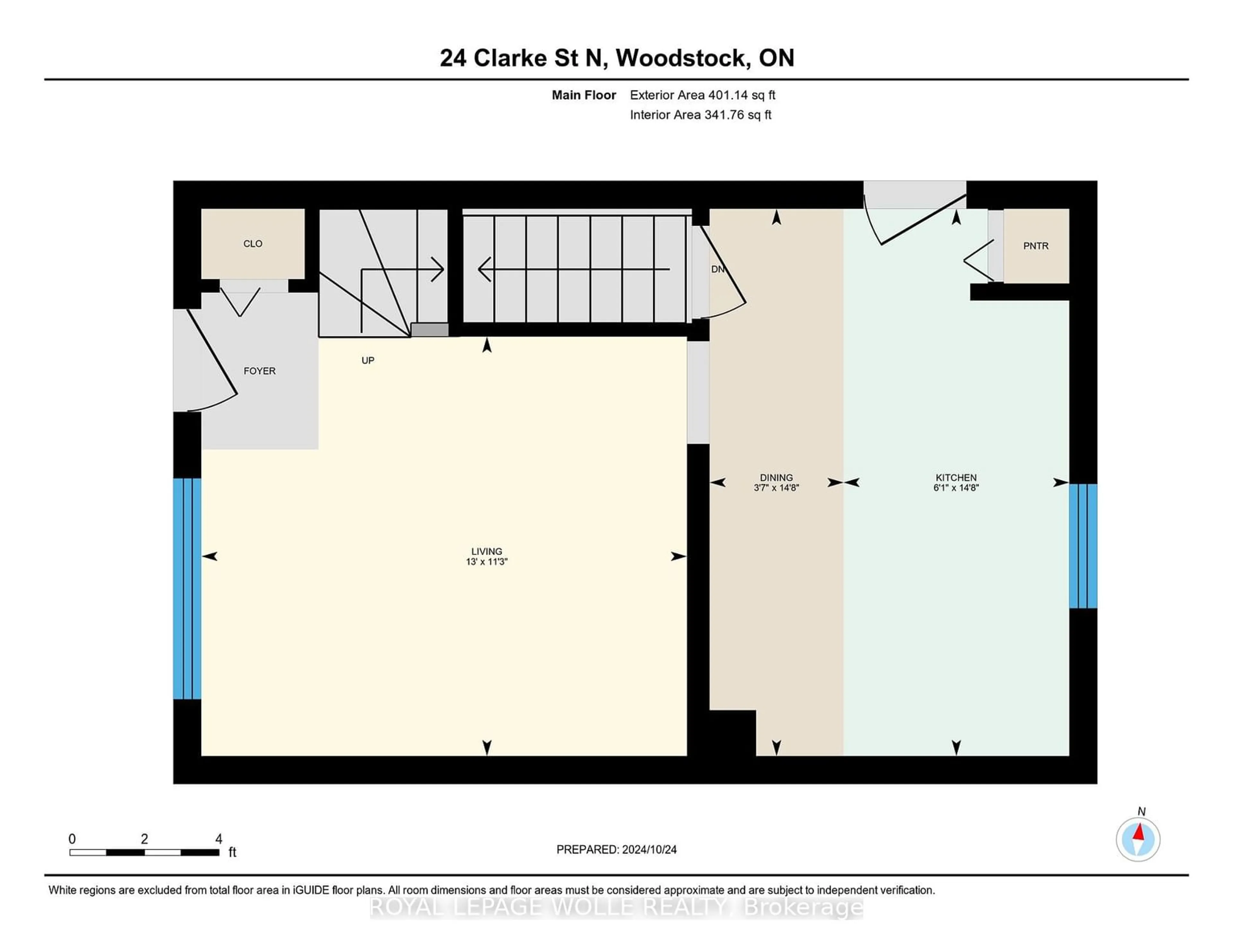 Floor plan for 24 Clarke St, Woodstock Ontario N4S 7M5