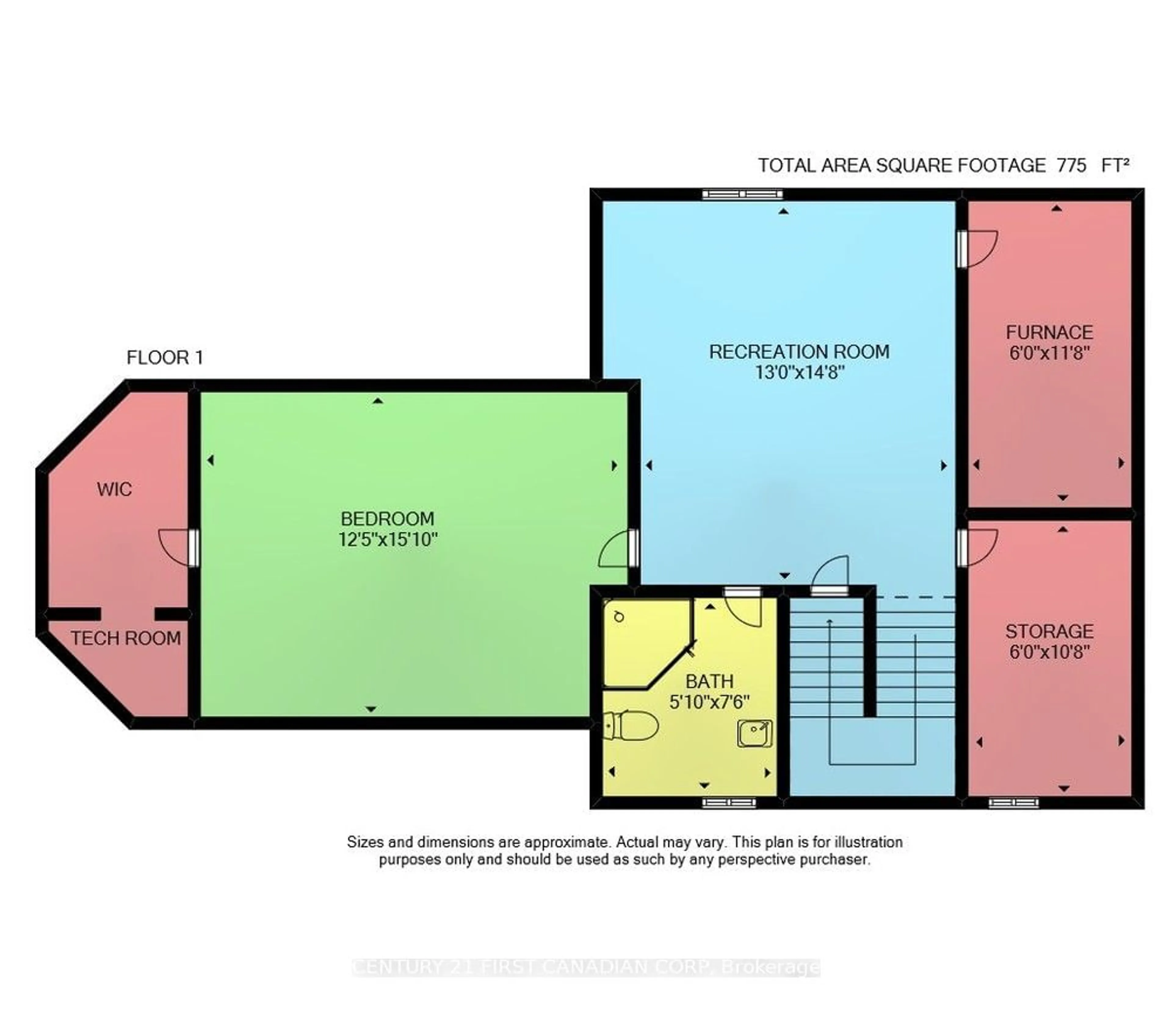 Floor plan for 379 FRONT St, Central Elgin Ontario N5L 1G2