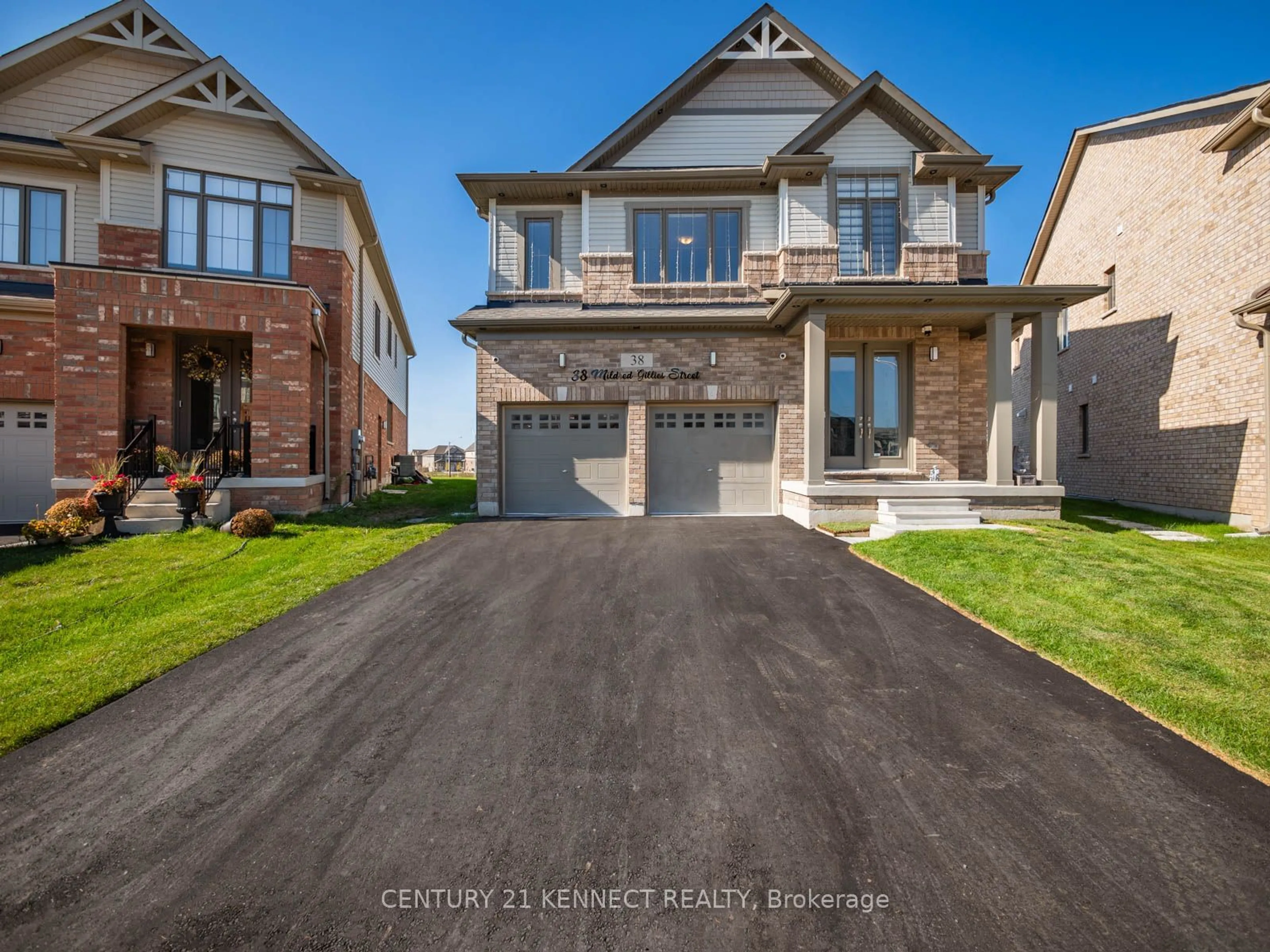 Frontside or backside of a home, the street view for 38 Mildred Gillies St, North Dumfries Ontario N0B 1E0