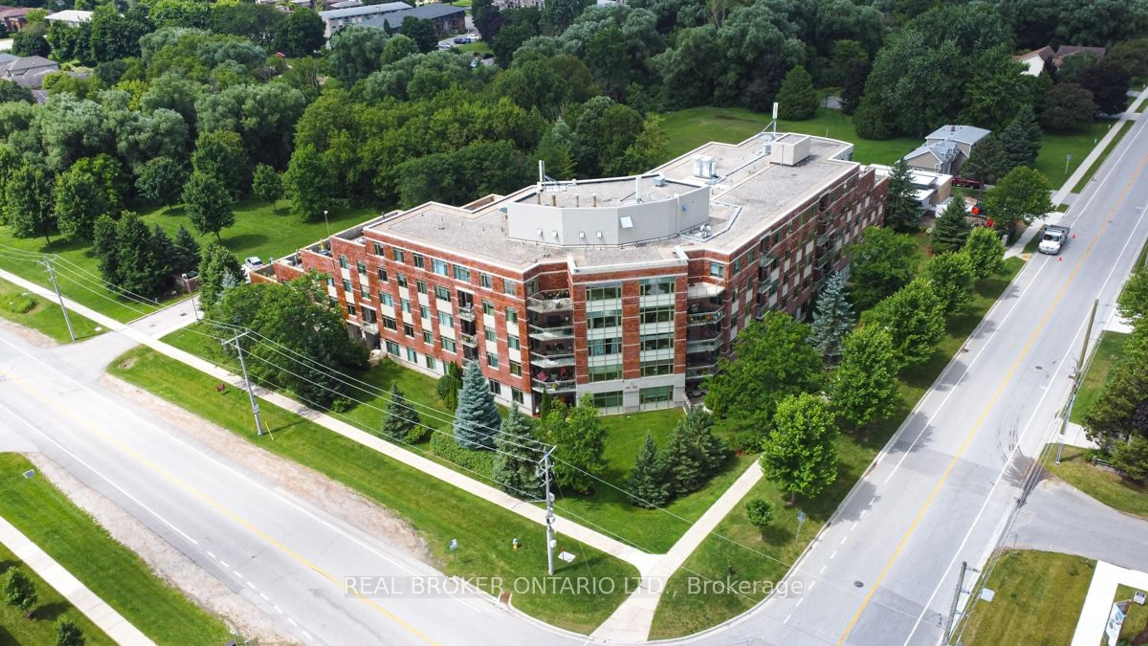 A pic from exterior of the house or condo, the front or back of building for 400 Romeo St #113, Stratford Ontario N5A 0A2