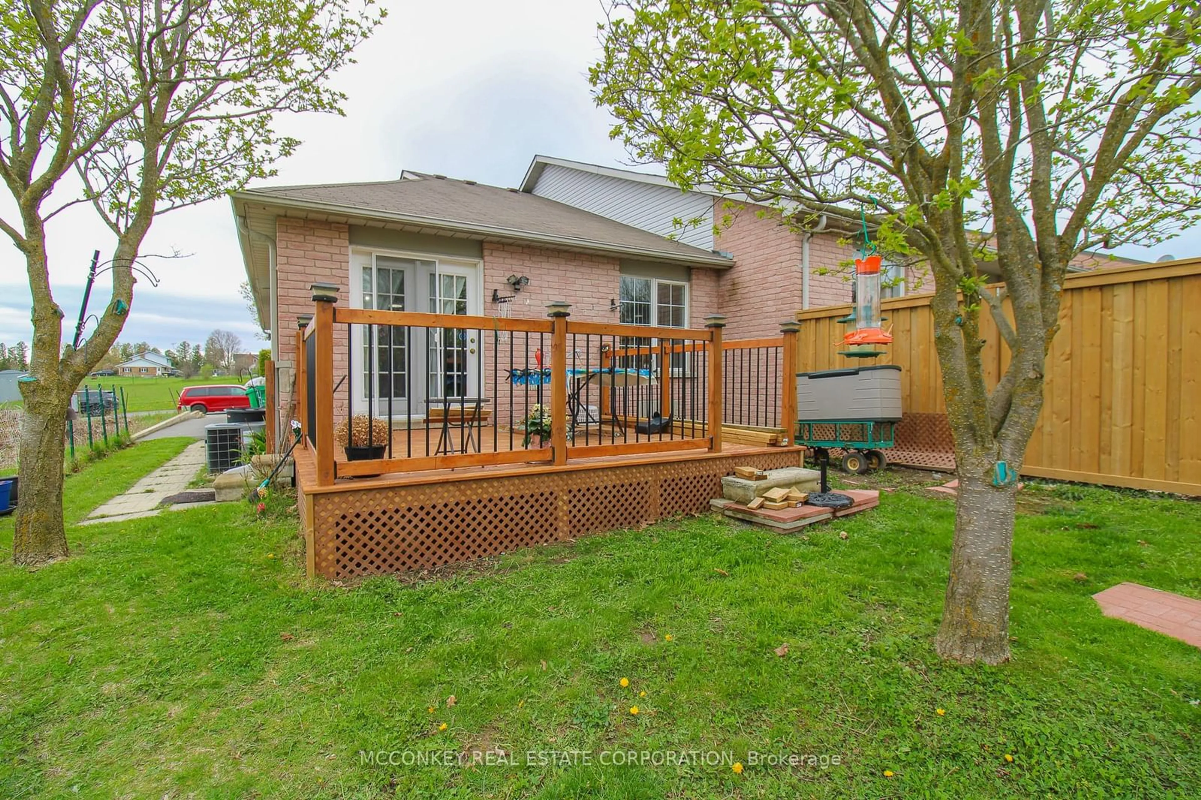 Patio, the fenced backyard for 3012 WESTRIDGE Blvd, Peterborough Ontario K9K 2L2