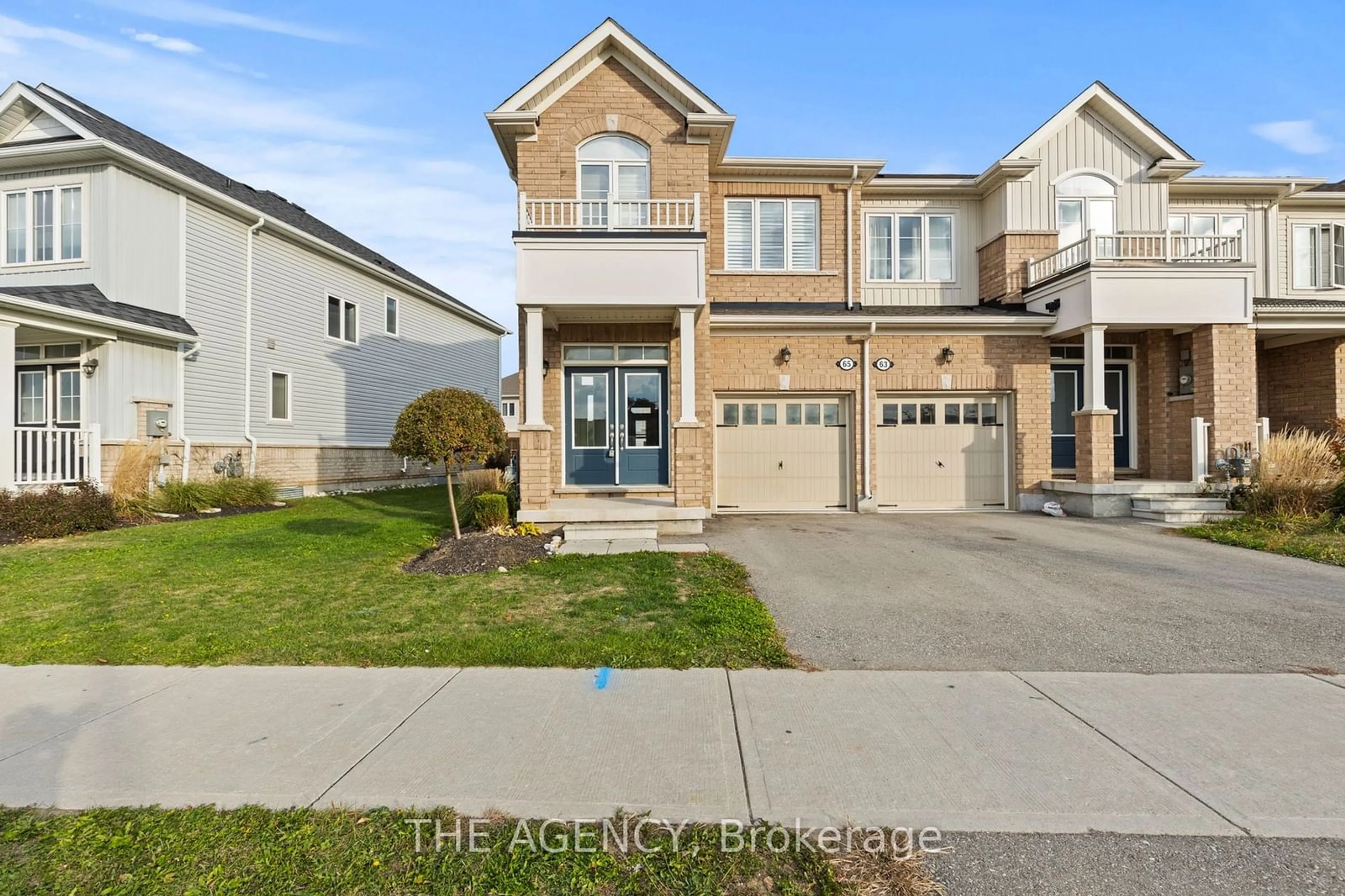 Frontside or backside of a home, the street view for 65 Hartley Ave, Brant Ontario N3L 0G5