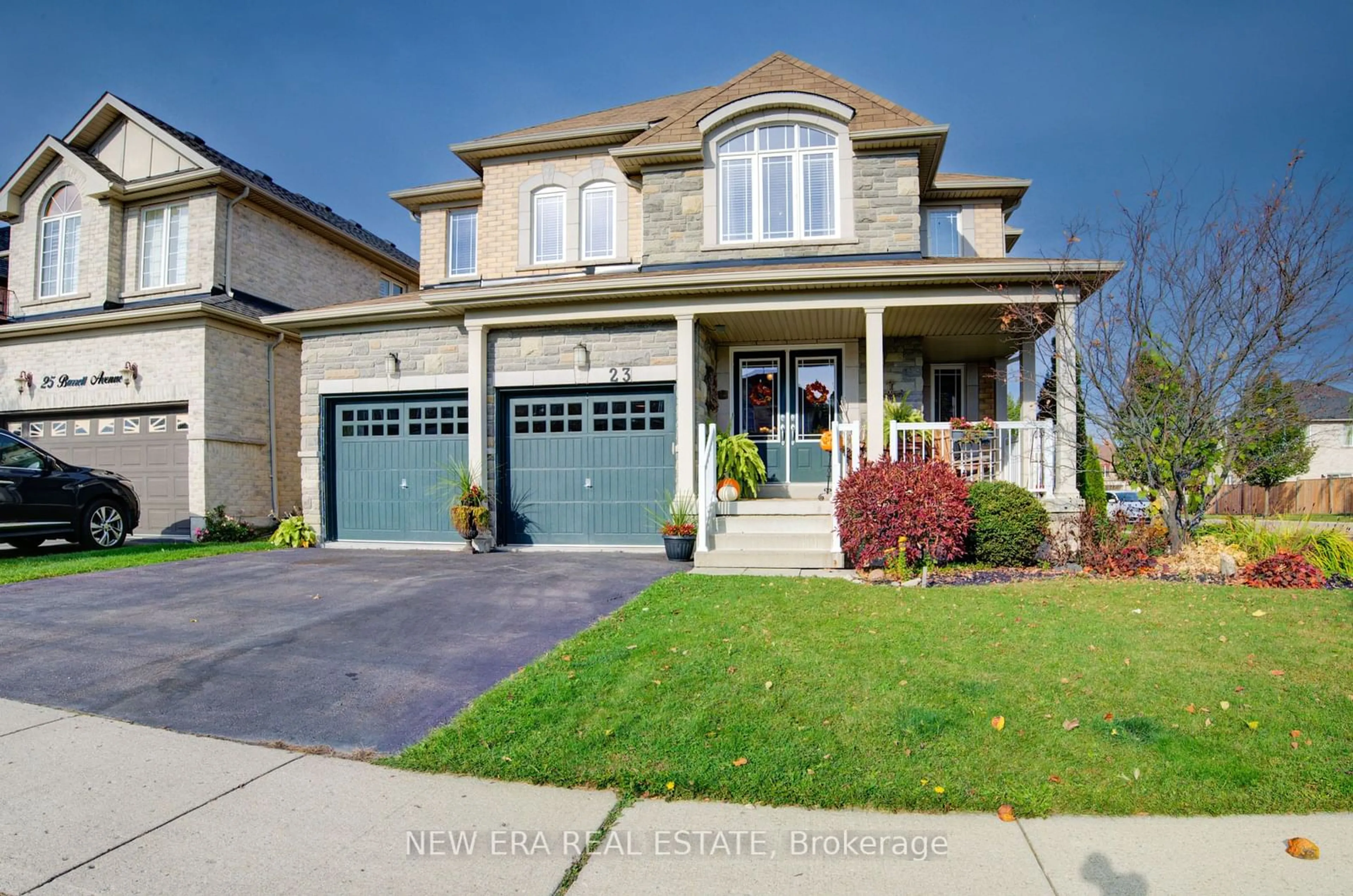 Frontside or backside of a home, the street view for 23 Barrett Ave, Brantford Ontario N3S 0B2