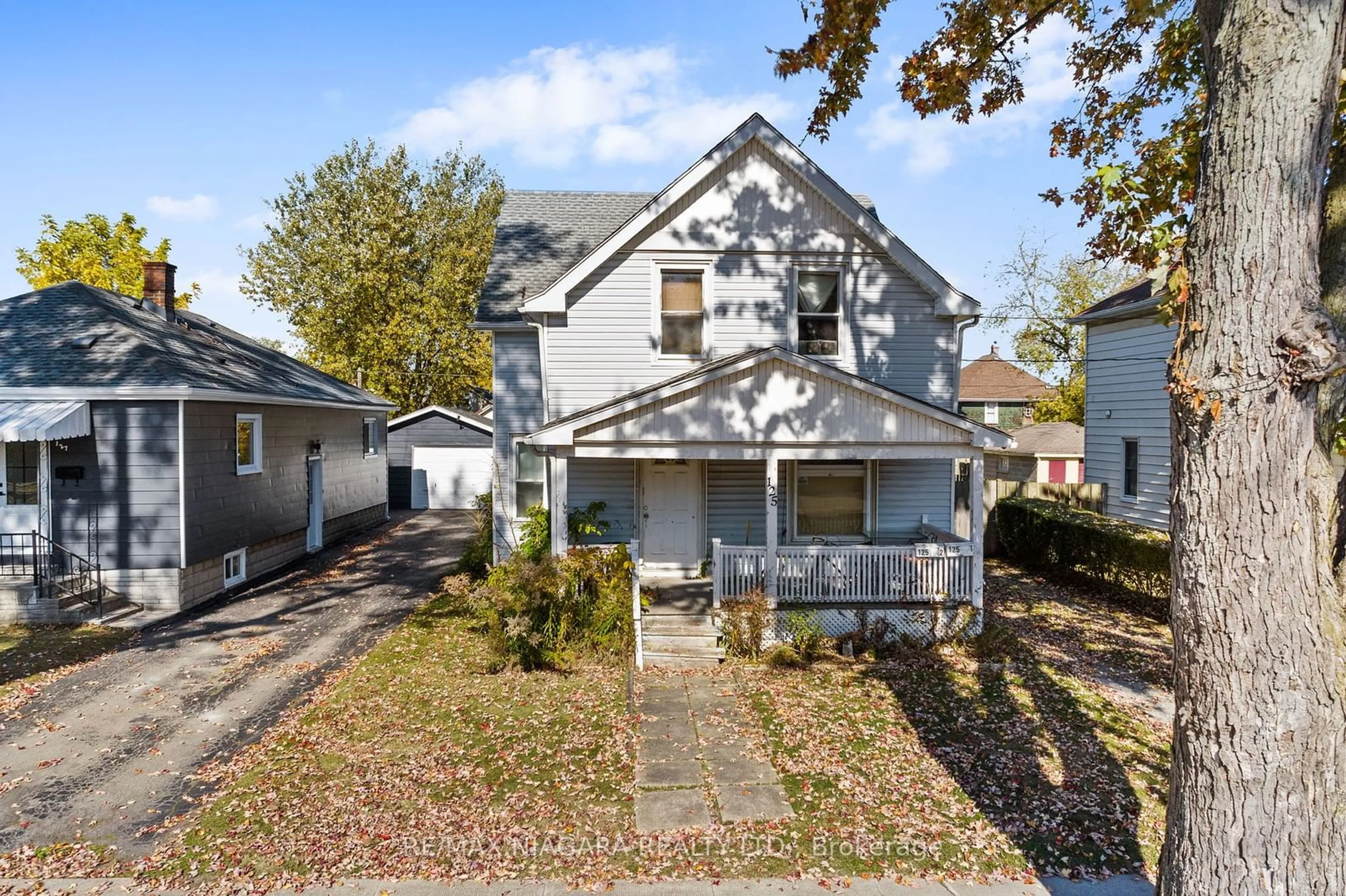 Frontside or backside of a home, the street view for 125 Omer Ave, Port Colborne Ontario L3K 3Y5