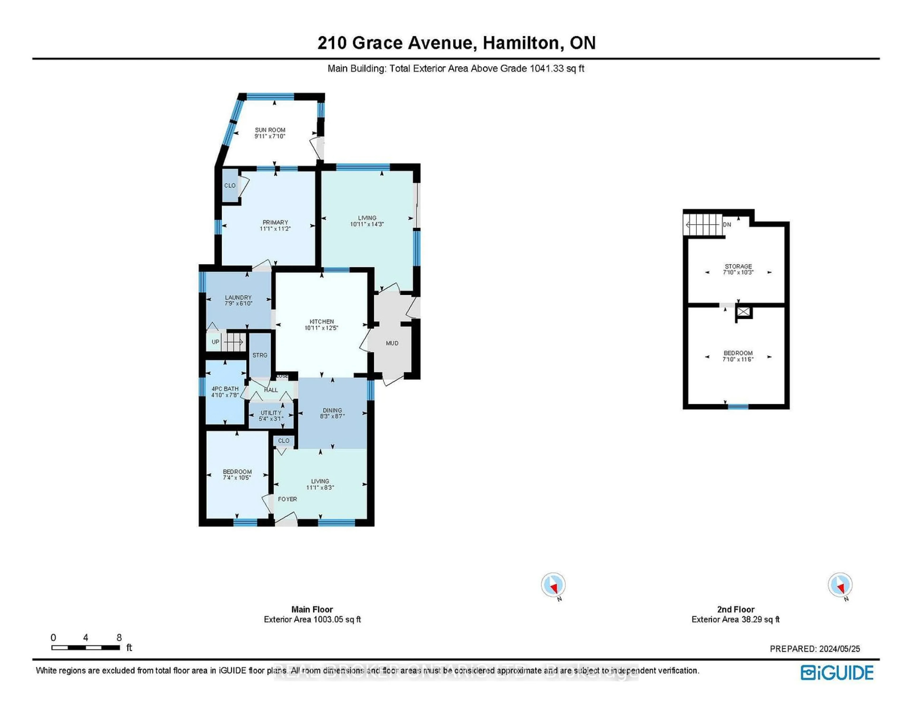 Floor plan for 210 Grace Ave, Hamilton Ontario L8H 3X3