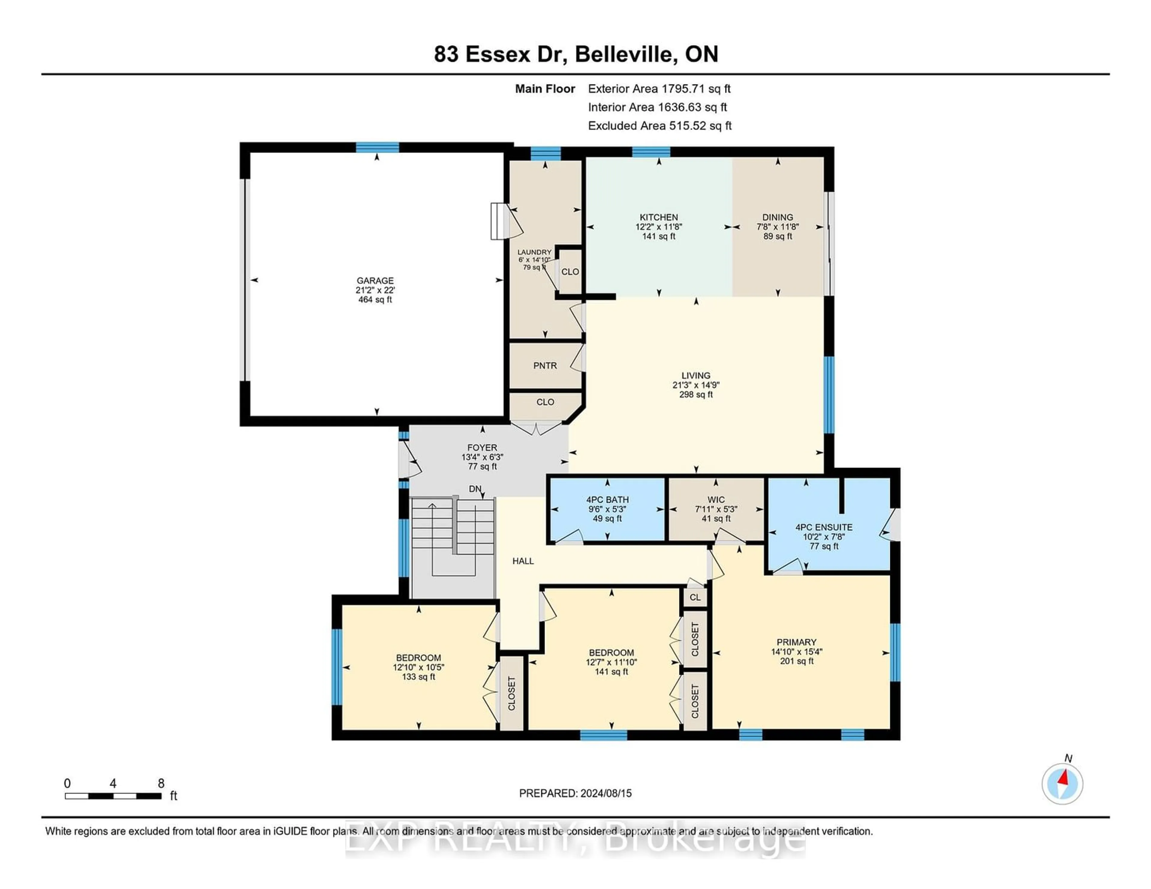 Floor plan for 83 Essex Dr, Belleville Ontario K8N 0K2