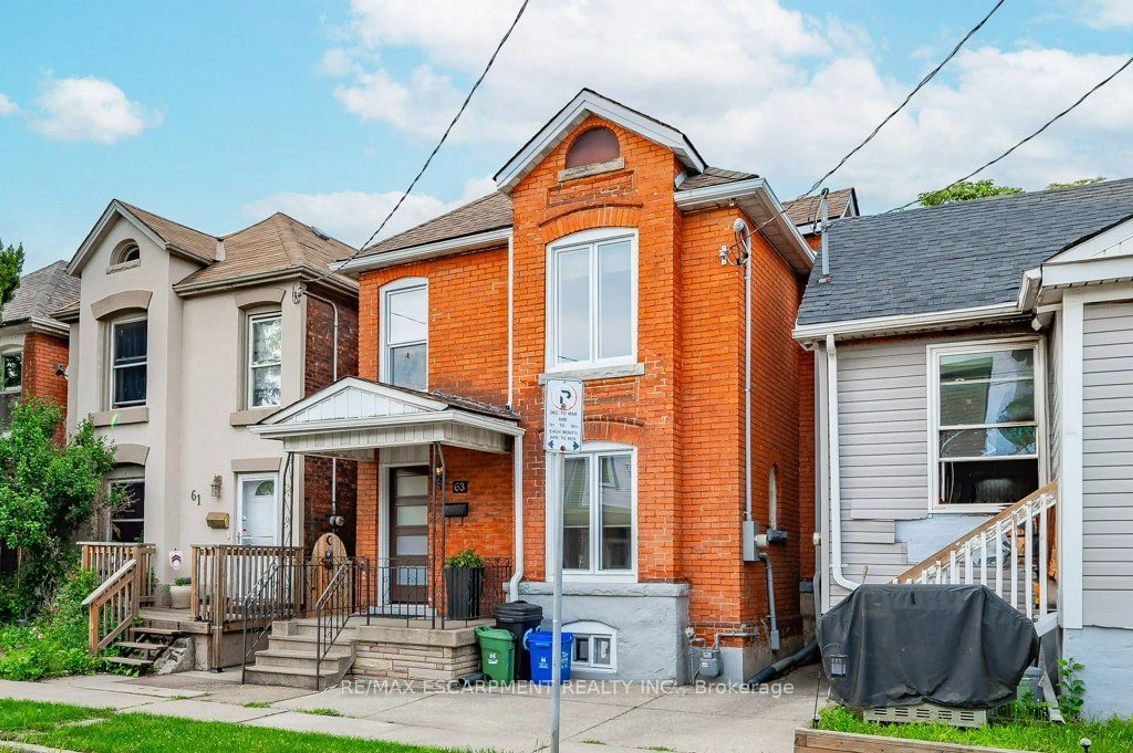 Frontside or backside of a home, the front or back of building for 63 Beechwood Ave, Hamilton Ontario L8L 2S5