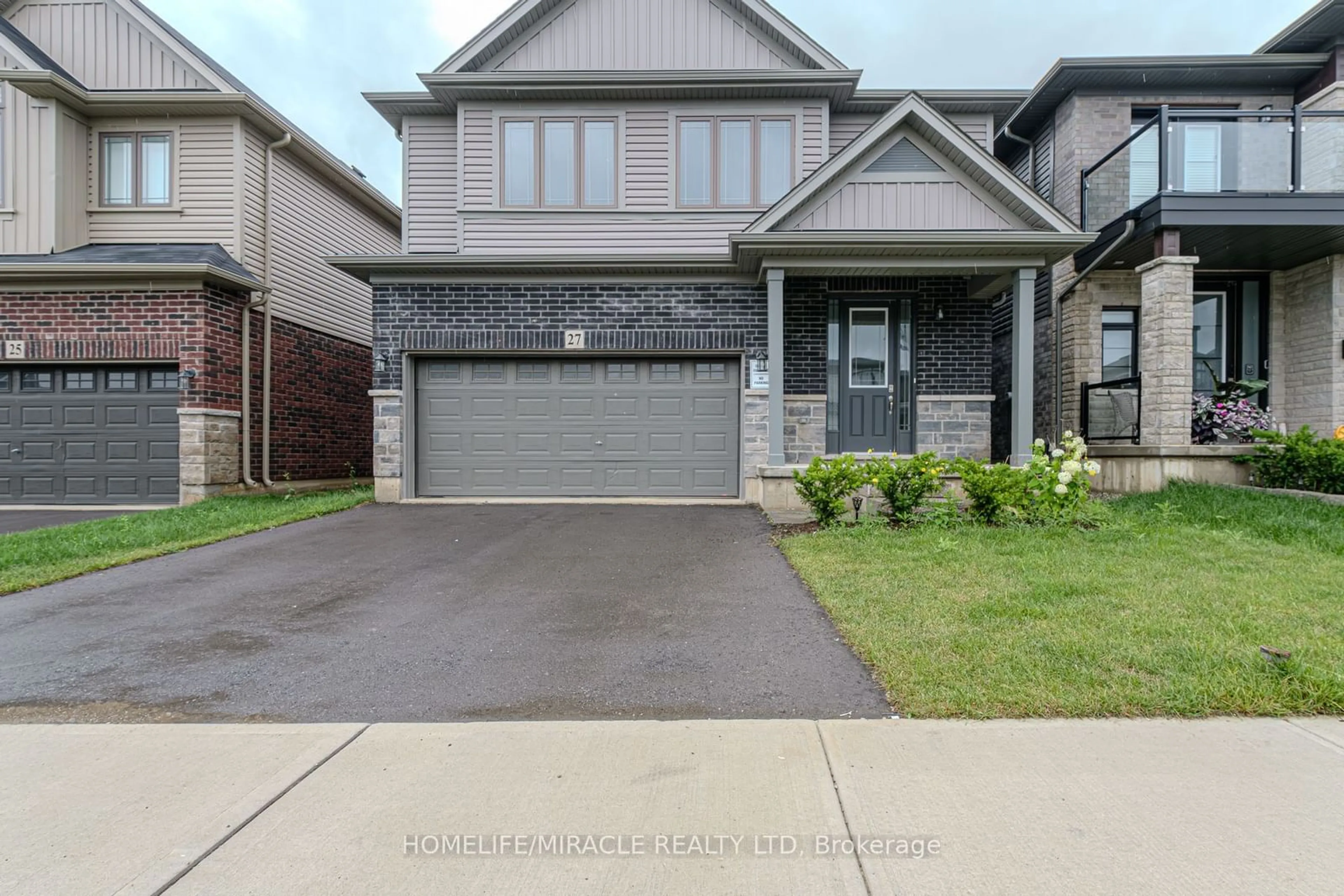 Frontside or backside of a home, the street view for 27 Mclaren Ave, Brantford Ontario N3T 5L5