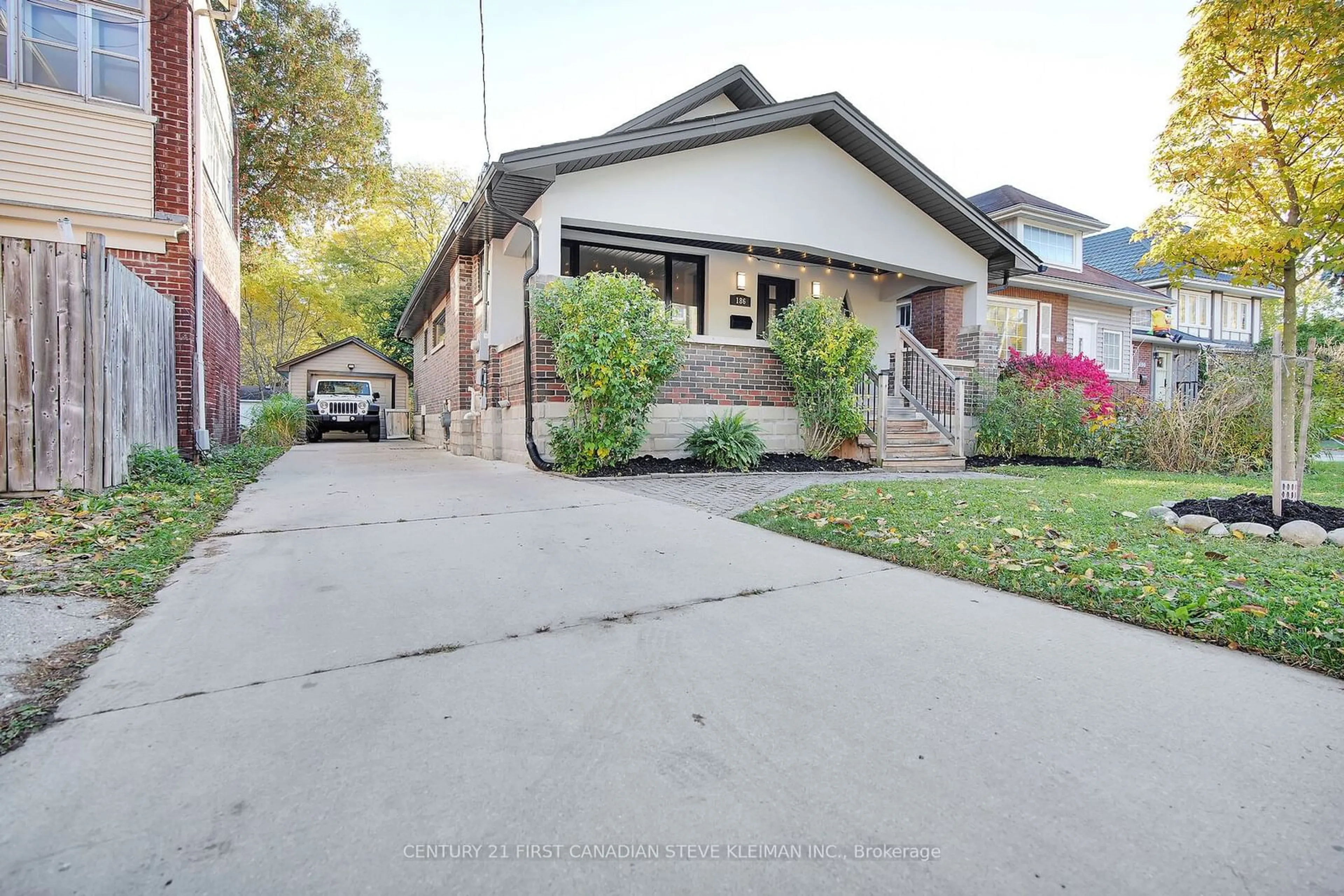 Frontside or backside of a home, the street view for 186 Ridout St, London Ontario N6C 3X9