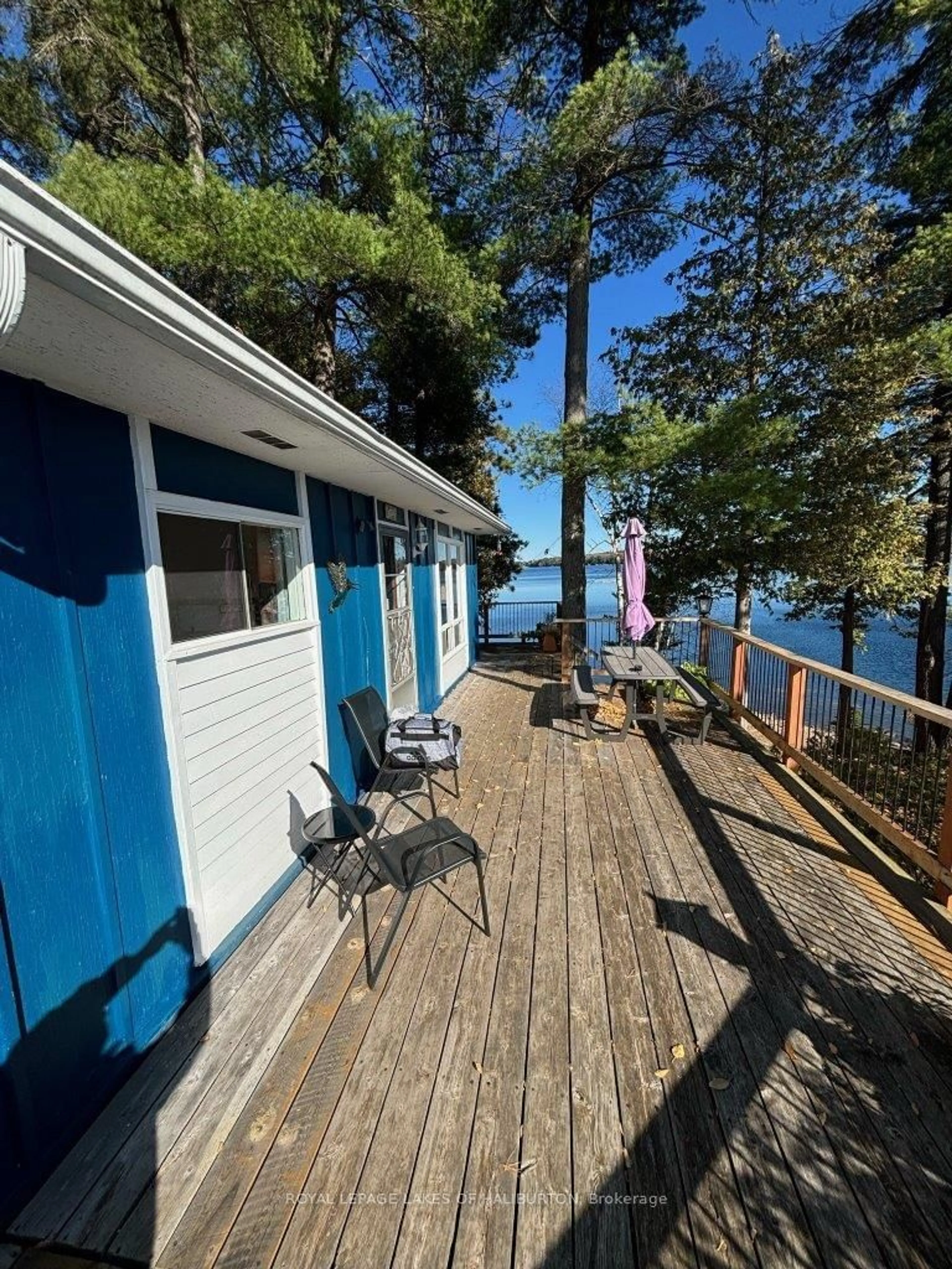 Patio, cottage for 96 Pine Point Tr, Galway-Cavendish and Harvey Ontario K0M 2A0