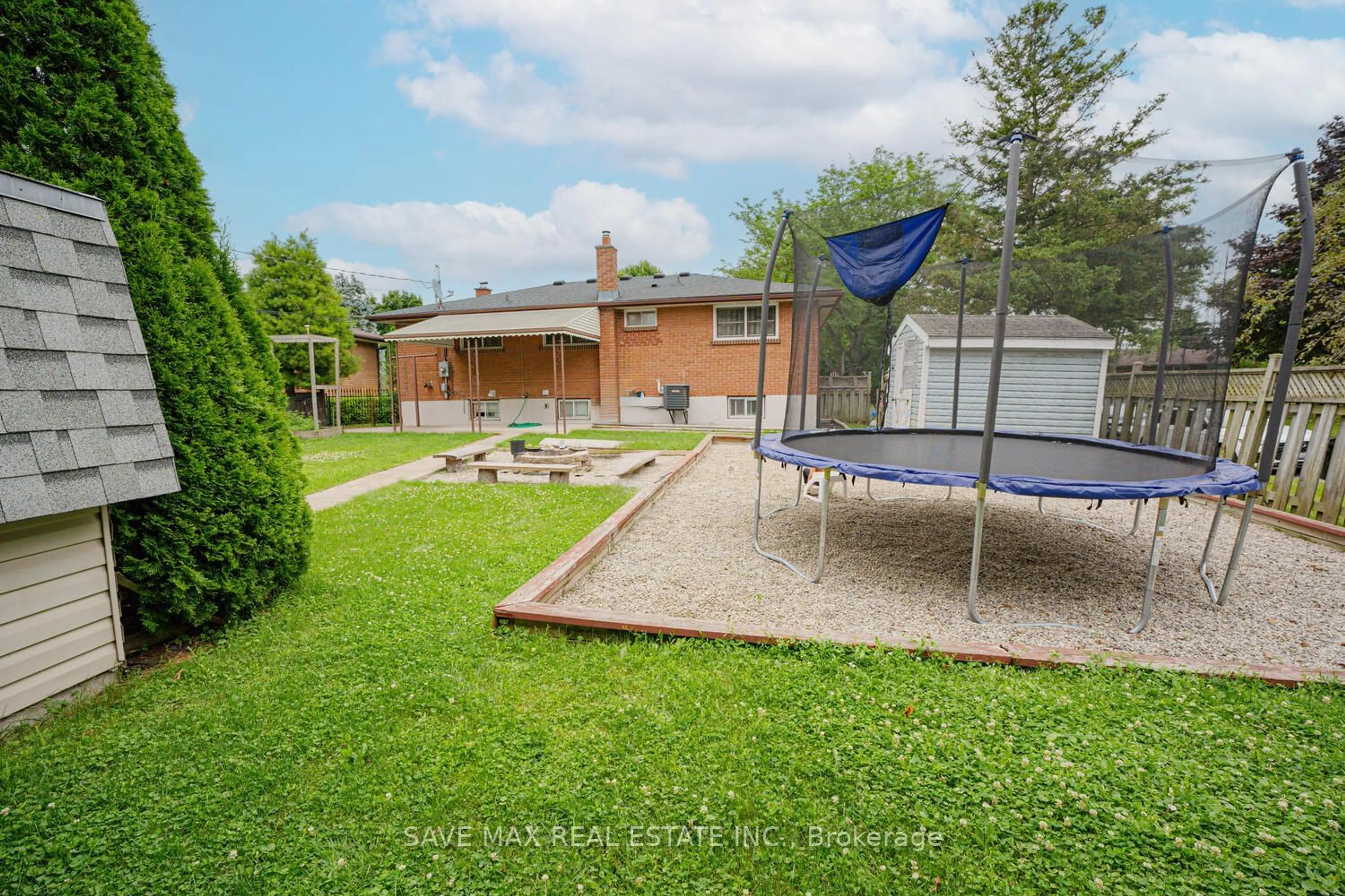 Patio, the fenced backyard for 51 ALMOND Rd, London Ontario N5Z 4C6