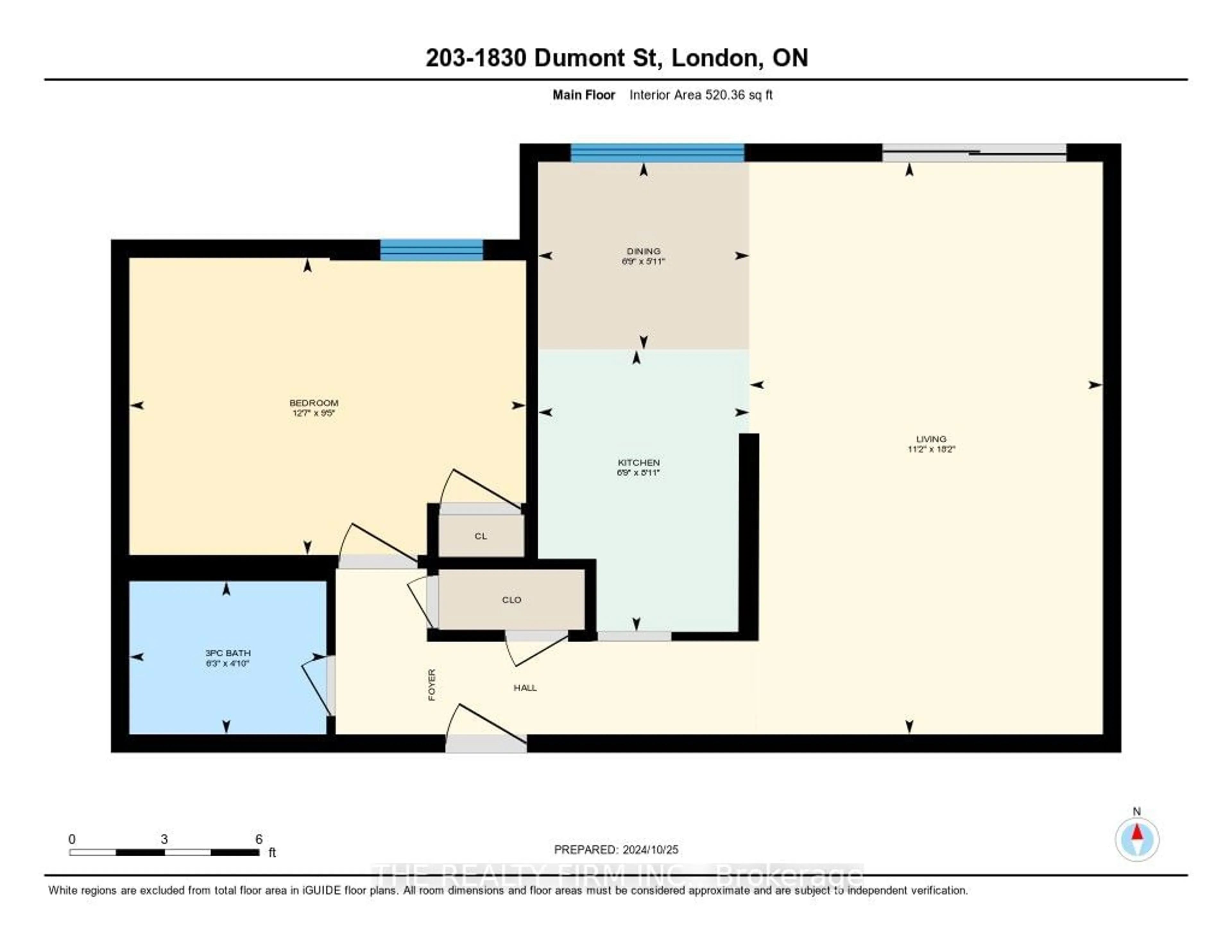 Floor plan for 1830 Dumont St #203, London Ontario N5W 2S1