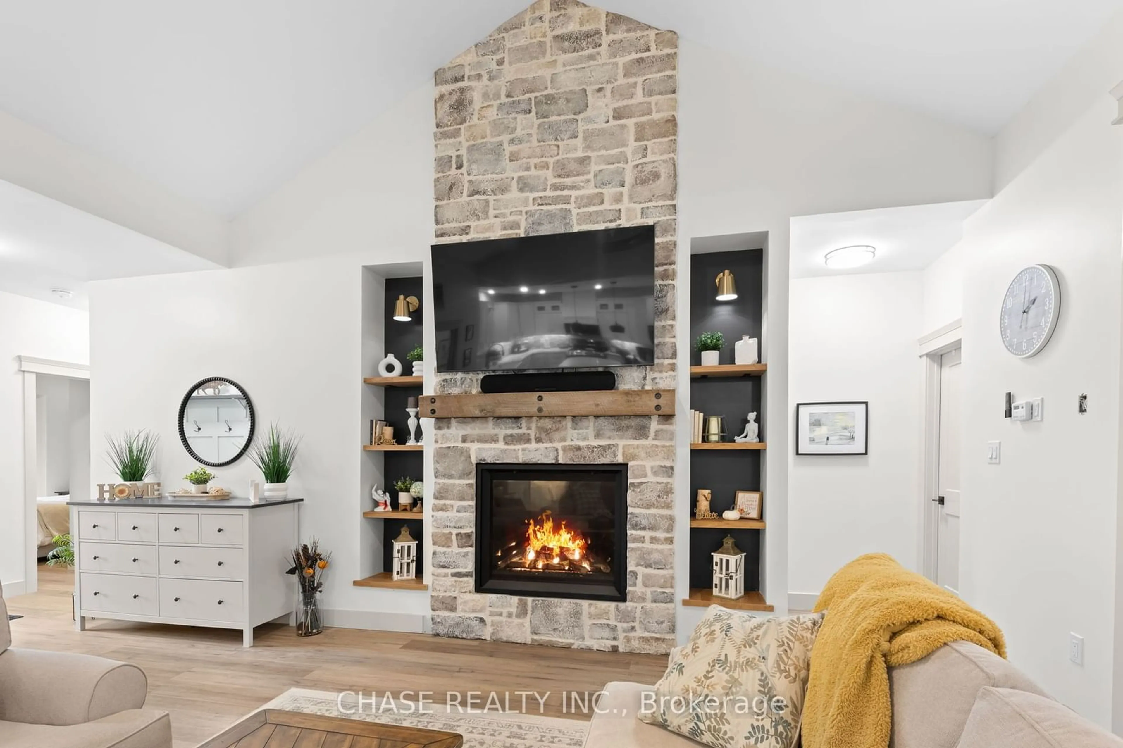 Living room, wood floors for 681 Doe Lake Rd, Armour Ontario P0A 1L0