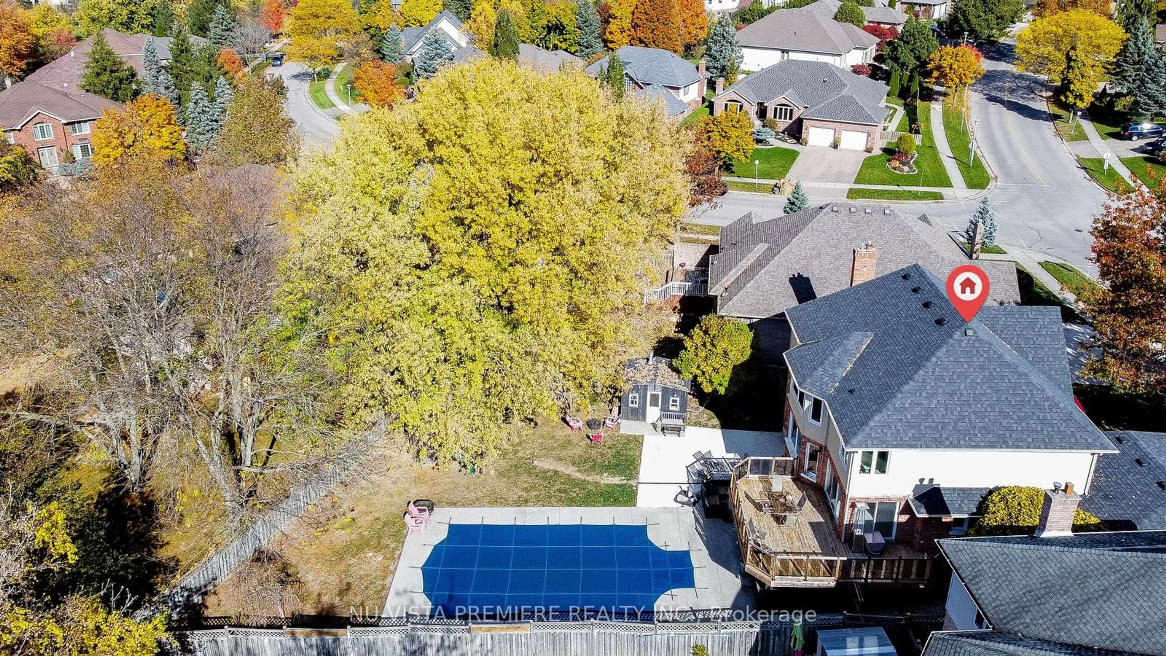 Frontside or backside of a home, the fenced backyard for 499 ROSECLIFFE Terr, London Ontario N6K 4H5