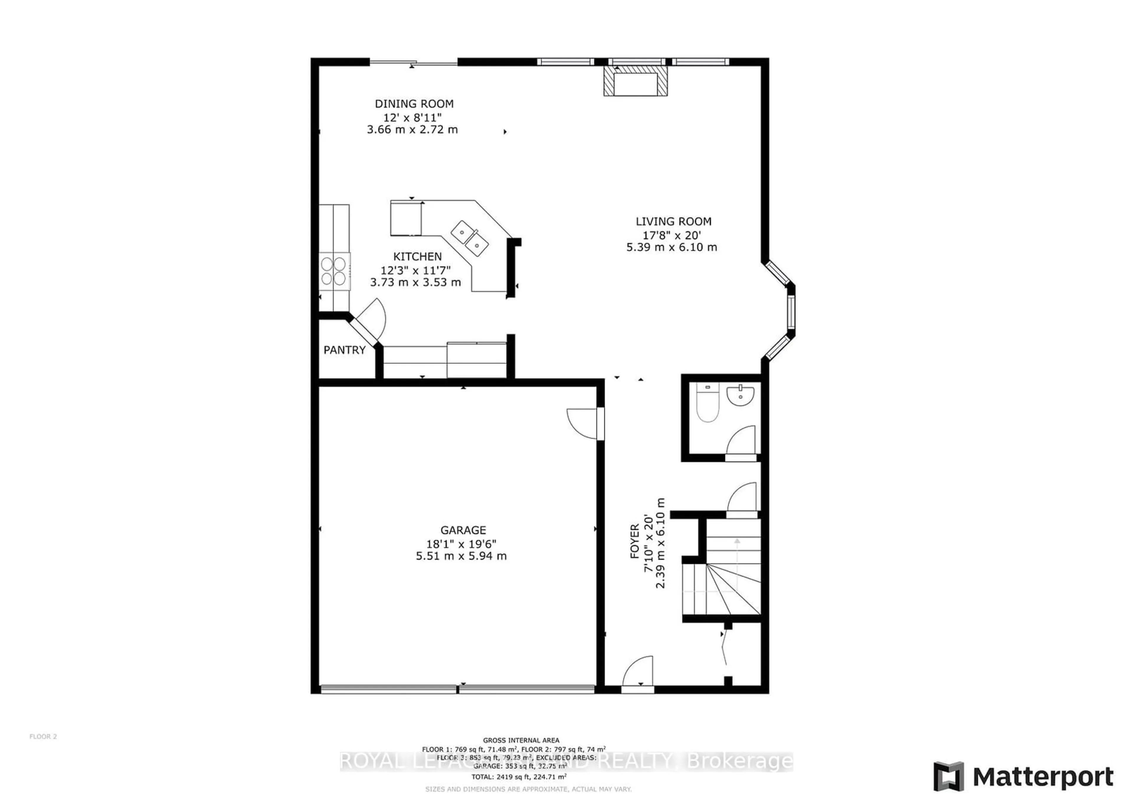 Floor plan for 3008 Meadowgate Blvd, London Ontario N6M 1L2