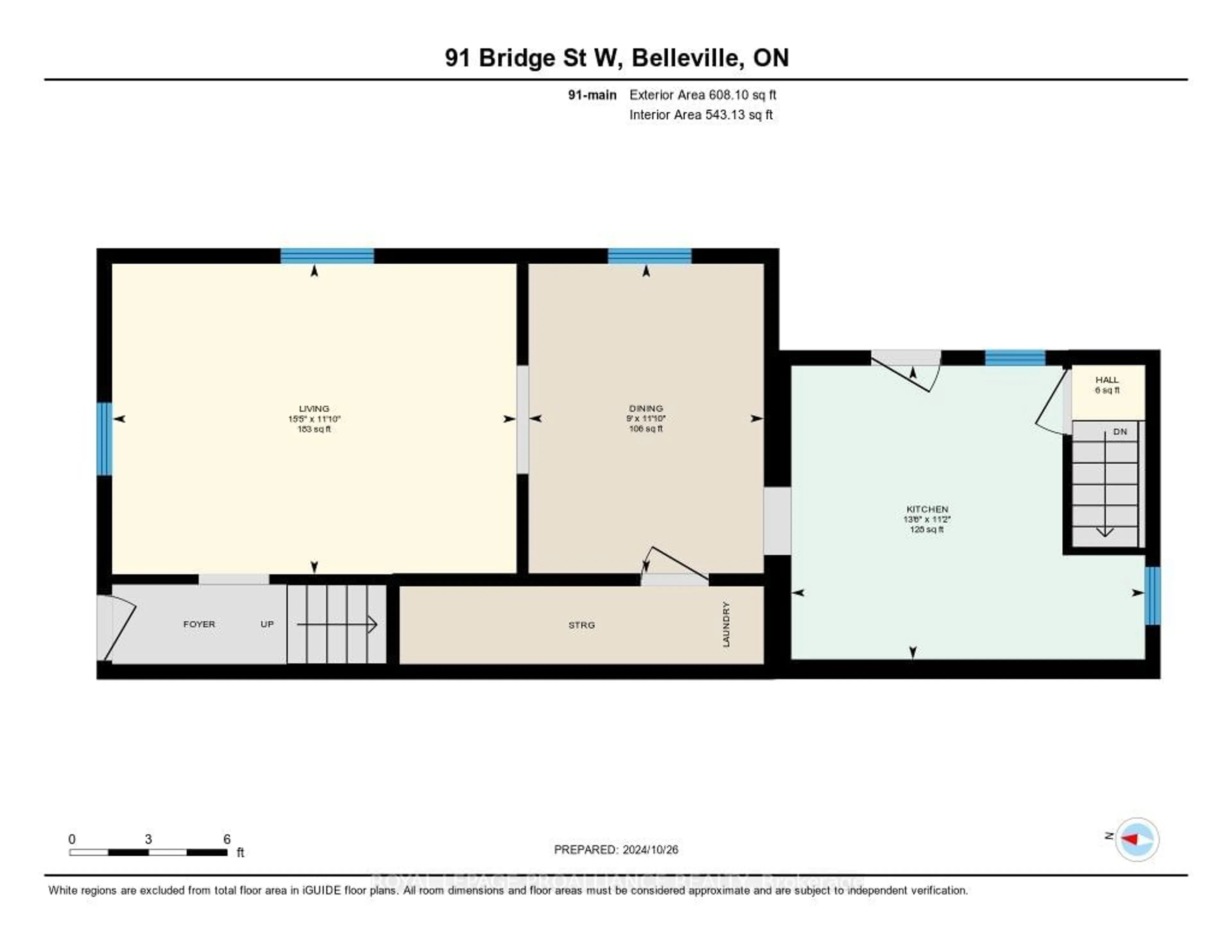 Floor plan for 91 Bridge St, Belleville Ontario K8P 1J4