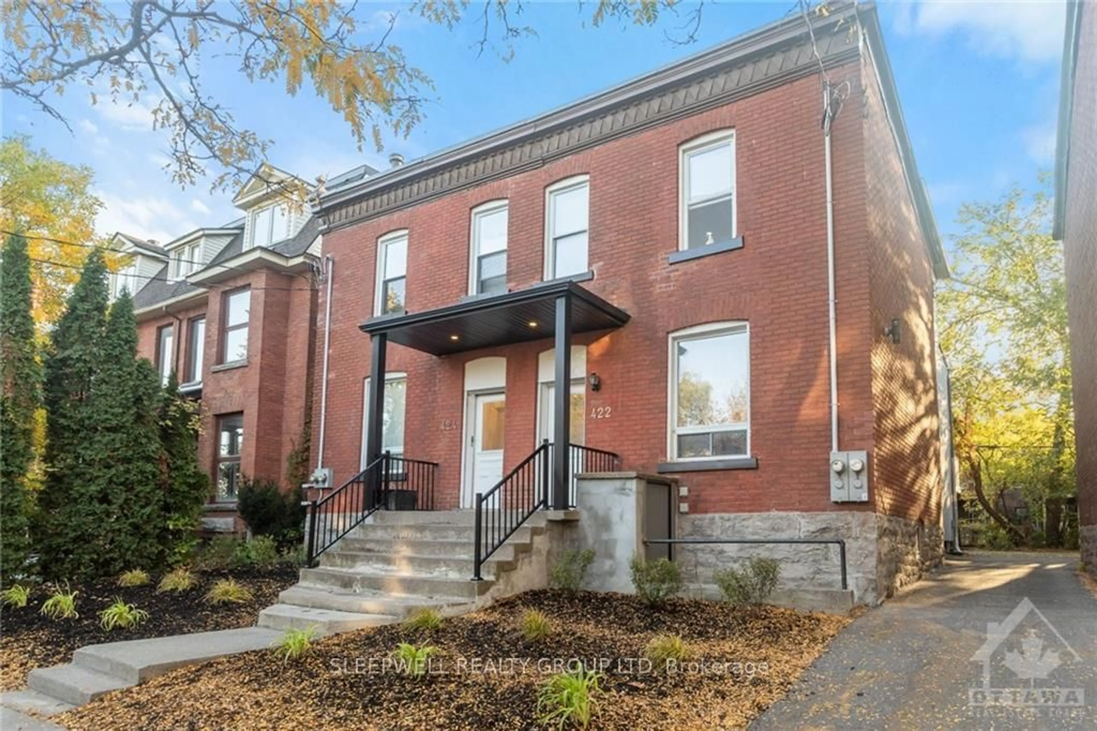 Home with brick exterior material for 422/424 NELSON St, Lower Town - Sandy Hill Ontario K1N 7S7