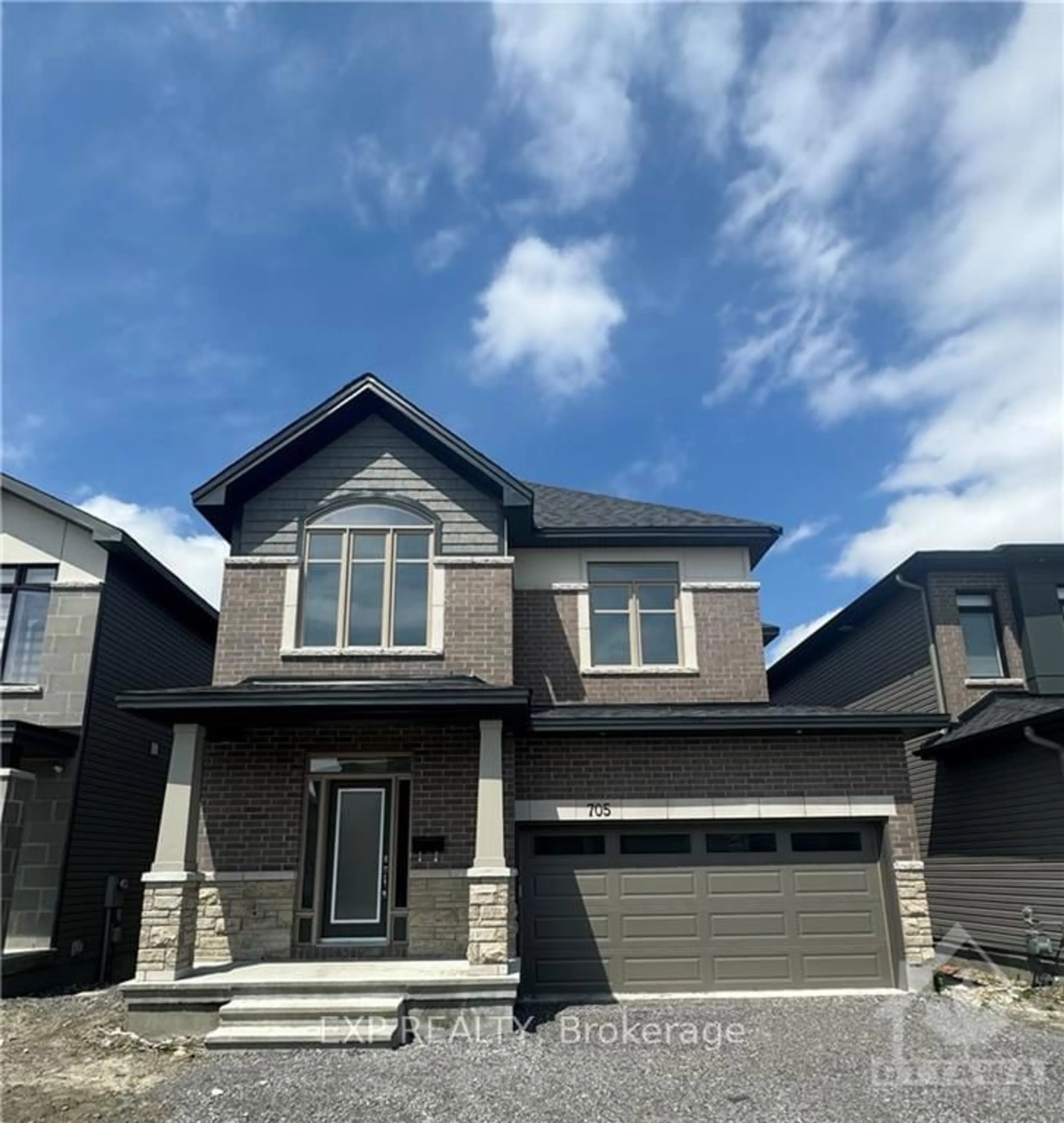 Frontside or backside of a home, the street view for 705 ROSALES Rdge, Leitrim Ontario K1T 0V5